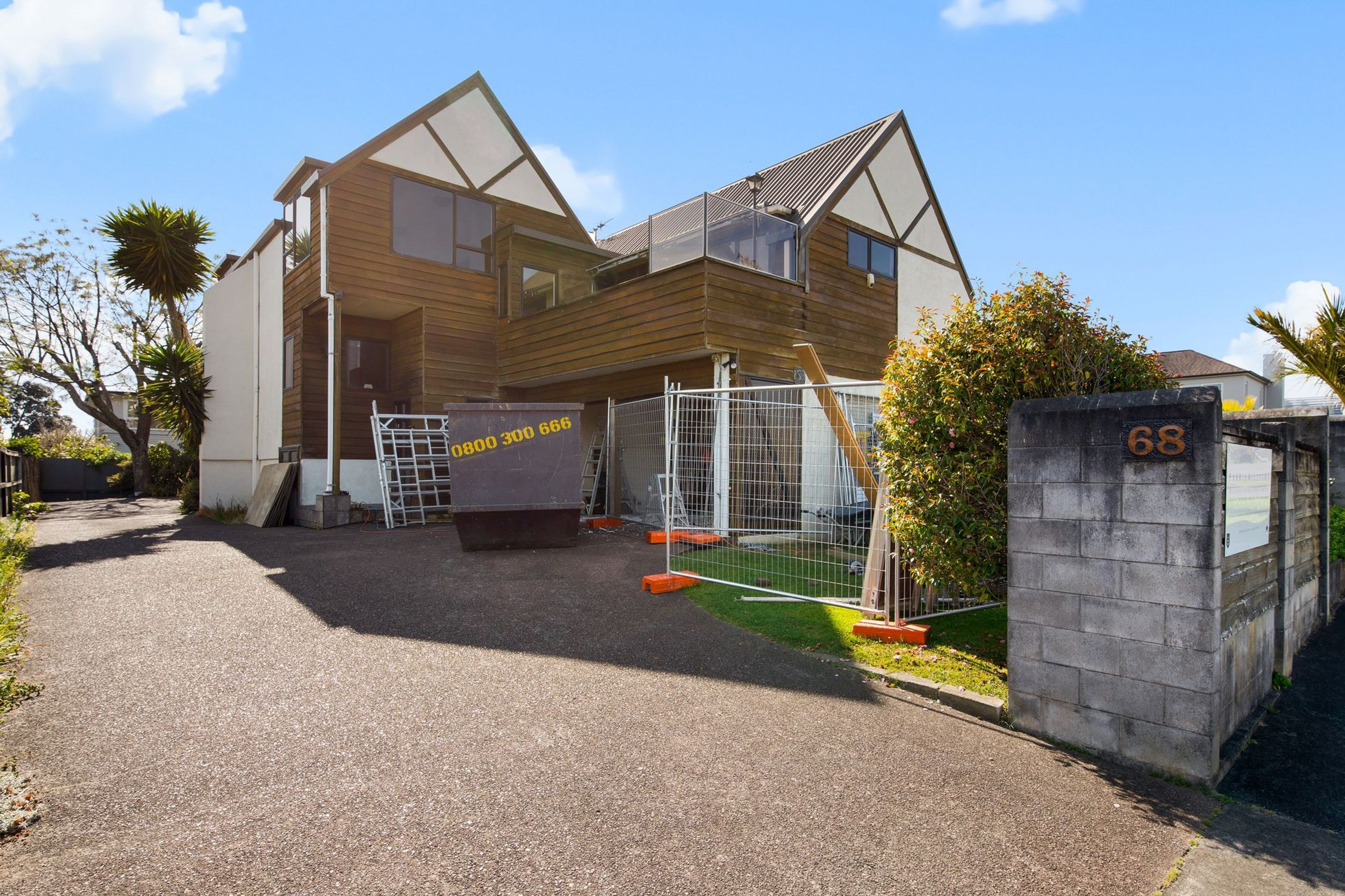 Before image of the front of the house