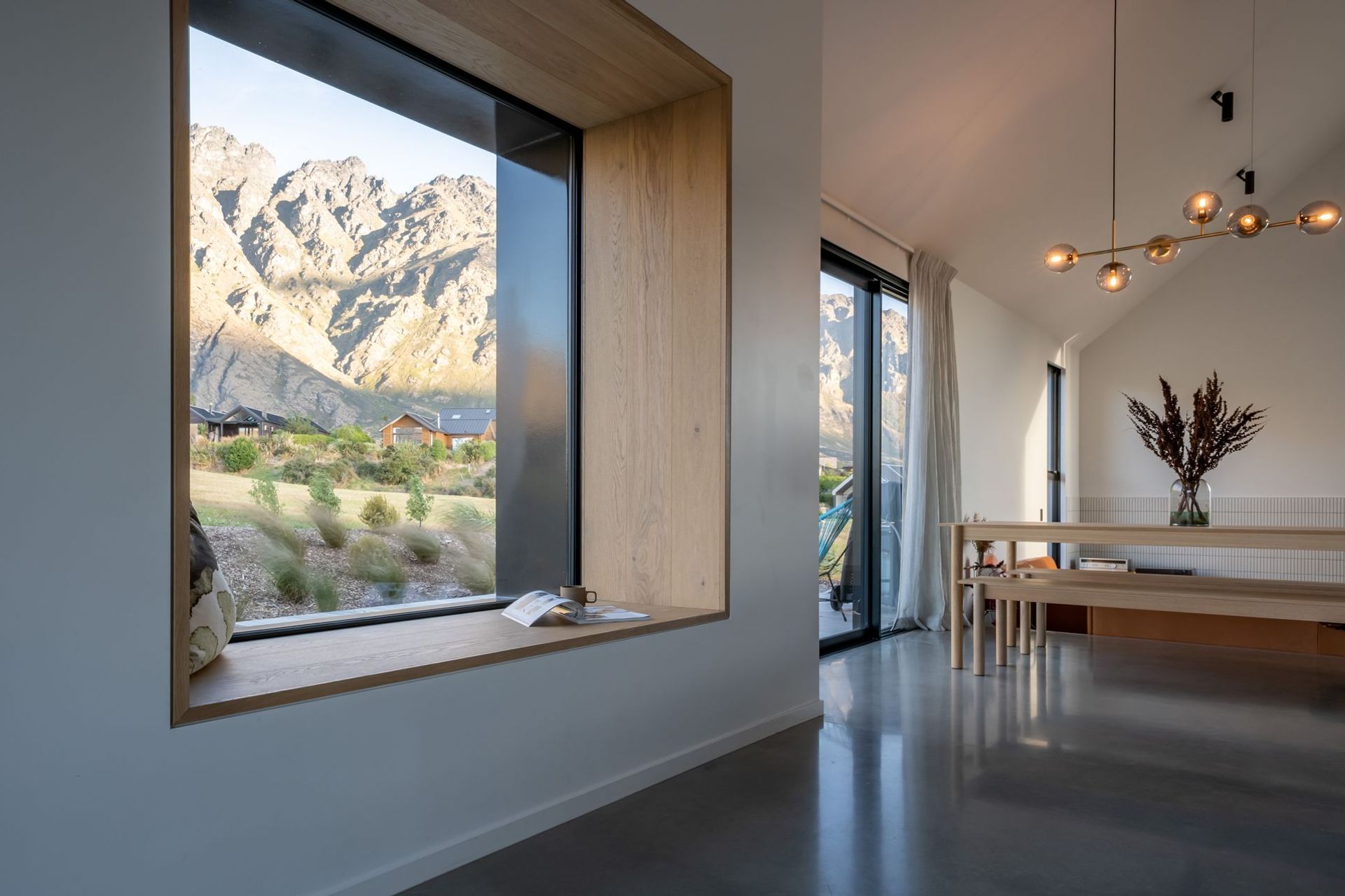 A view to The Remarkables at the rear of the home.