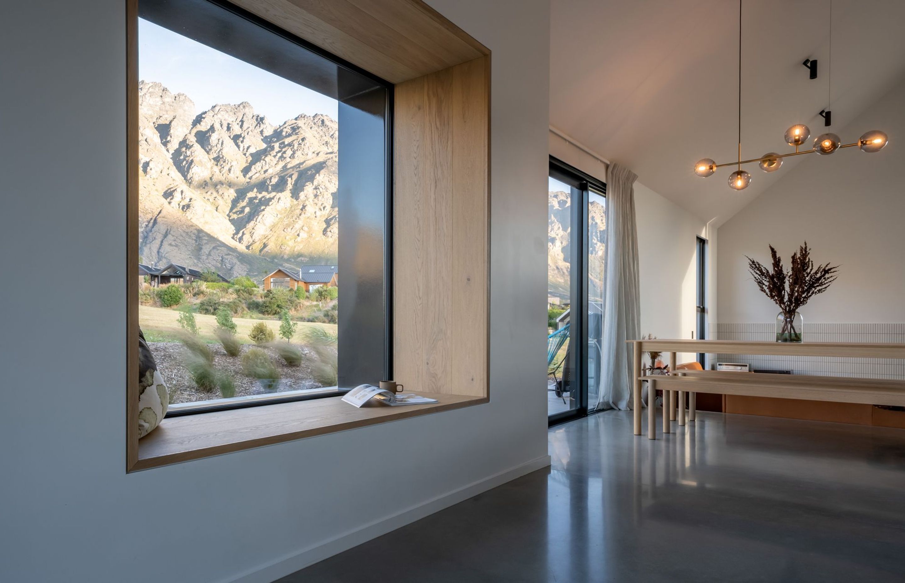A view to The Remarkables at the rear of the home.