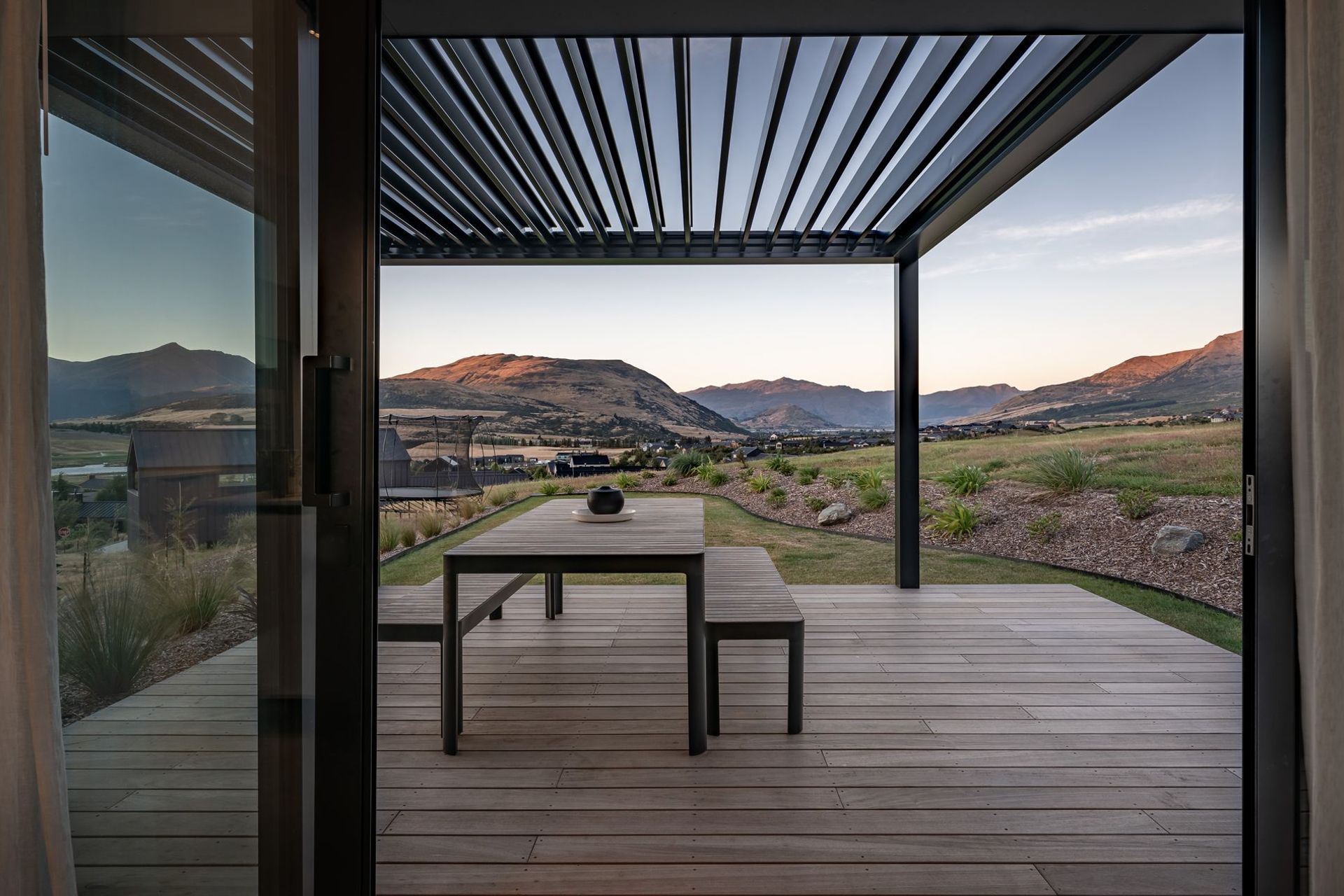 This deck is a perfect spot to take in the morning sun and drink coffee.