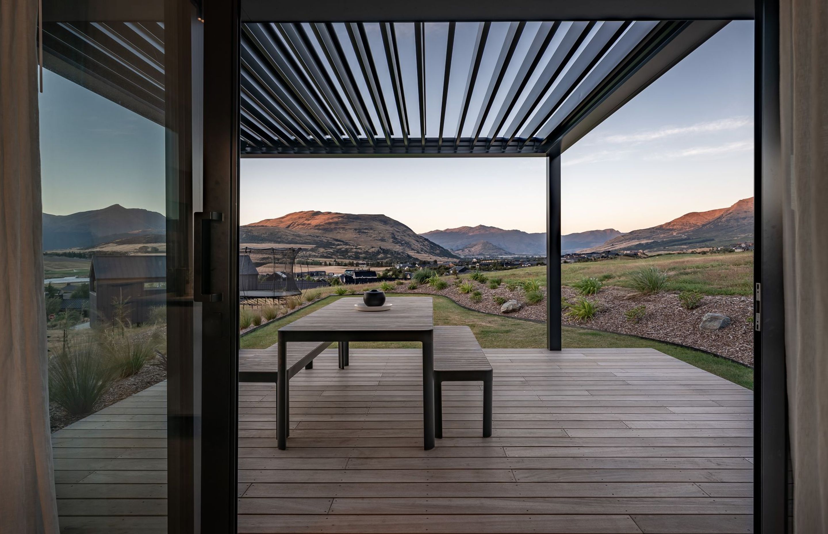 This deck is a perfect spot to take in the morning sun and drink coffee.