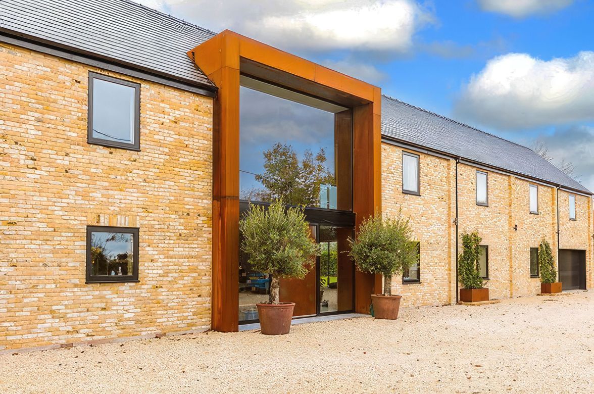Modern architectural design and traditional materials