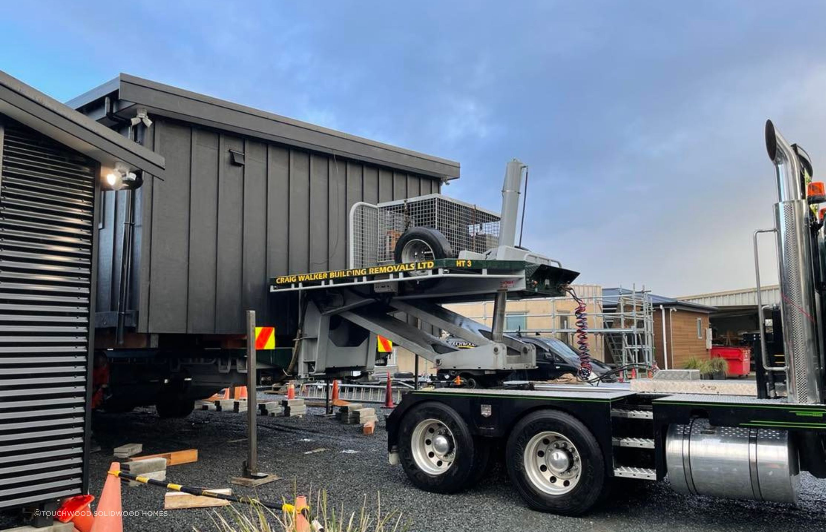This Dreamwood 6 was transported North by Craig Walker Building Removals Ltd