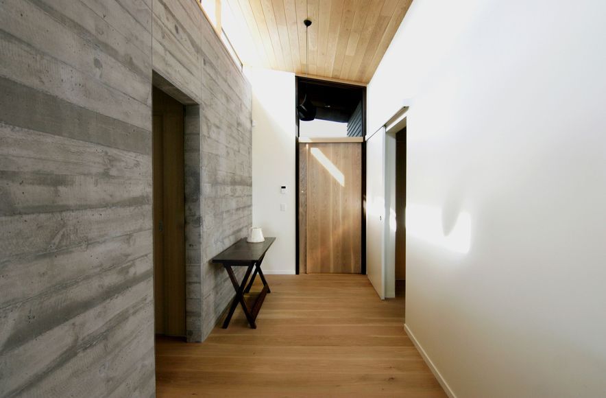 Cedar Oak + Concrete Coastal Home
