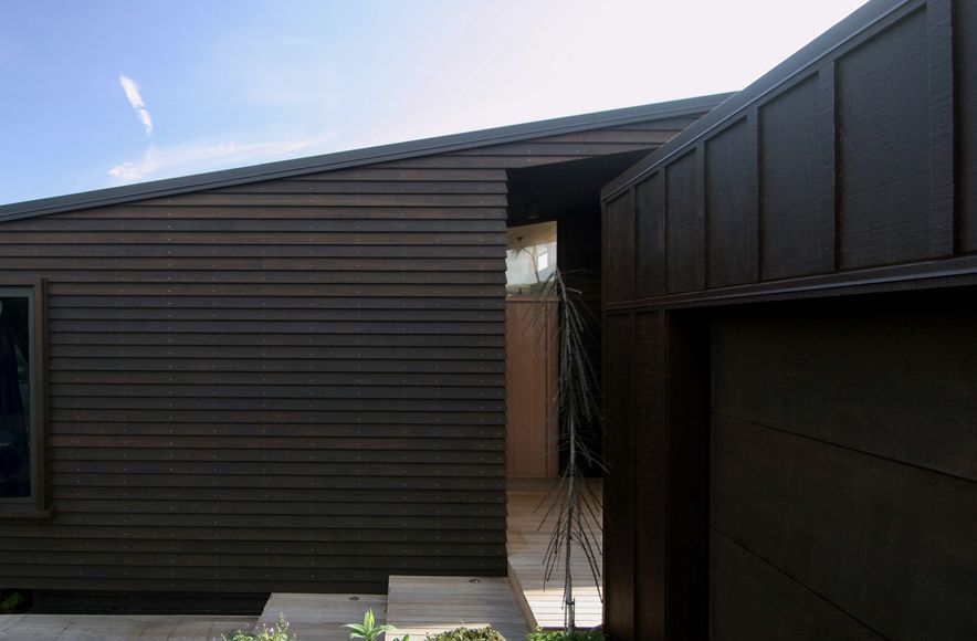 Cedar Oak + Concrete Coastal Home