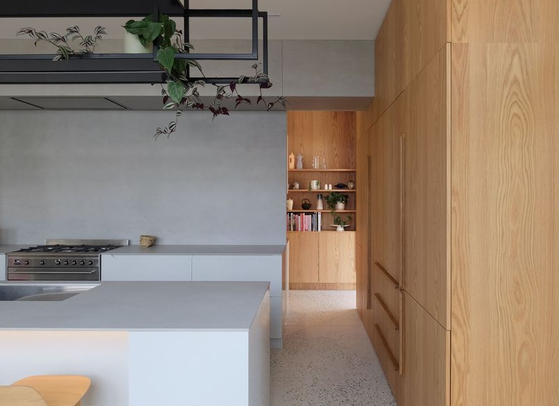 Oak and Ceramic European Kitchen