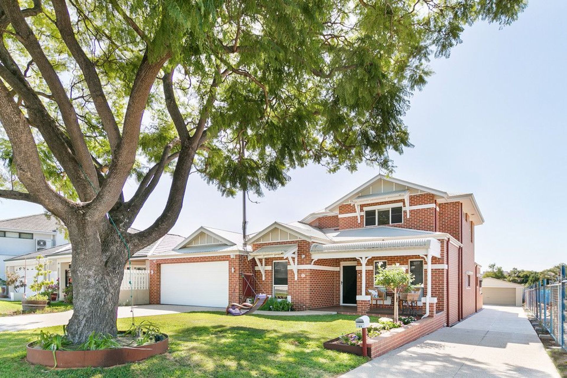 Colorbond and Surfmist Garage Door - Western Australia