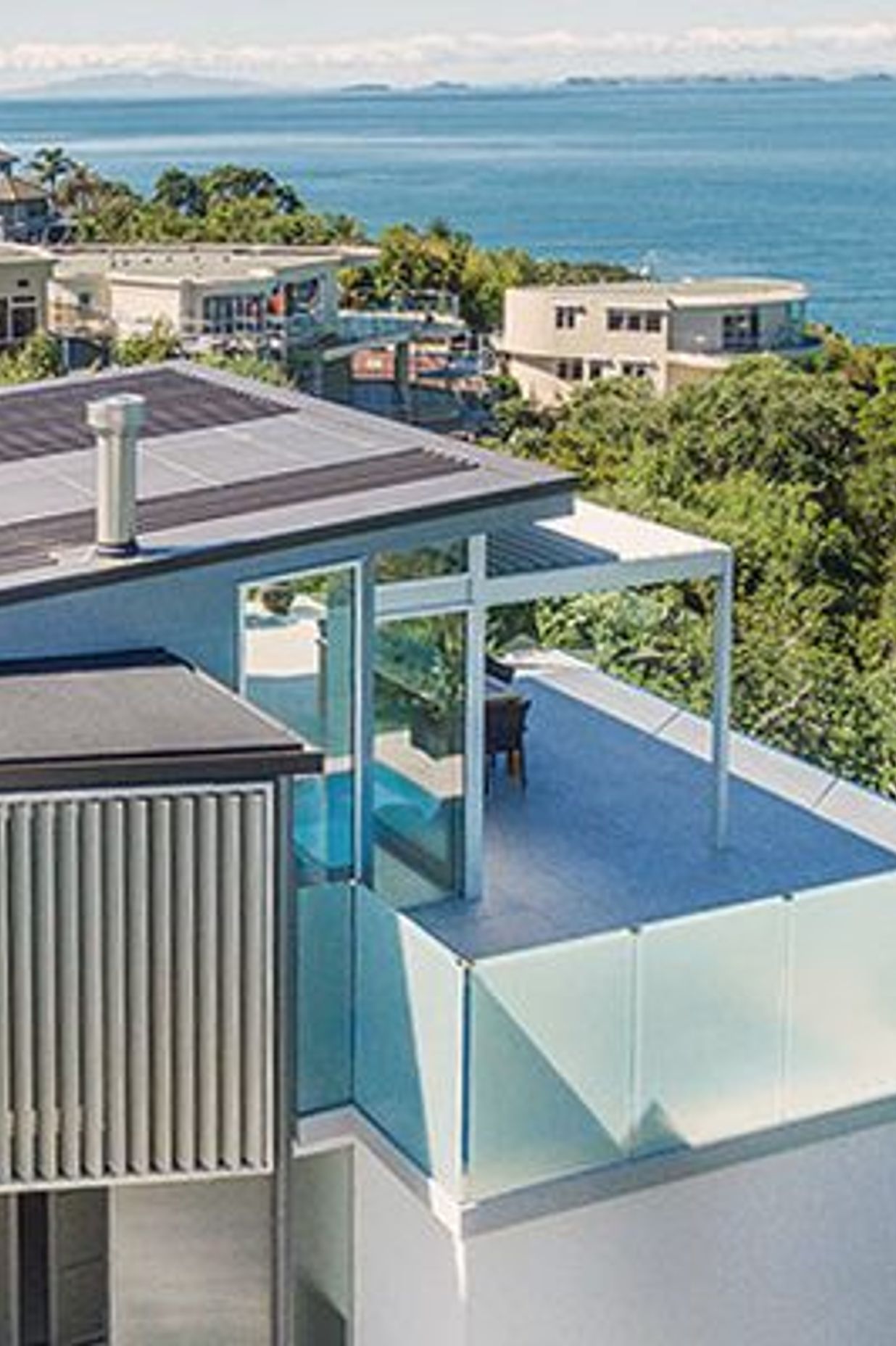 Day Residence Balcony - Contemporary Coastal Home