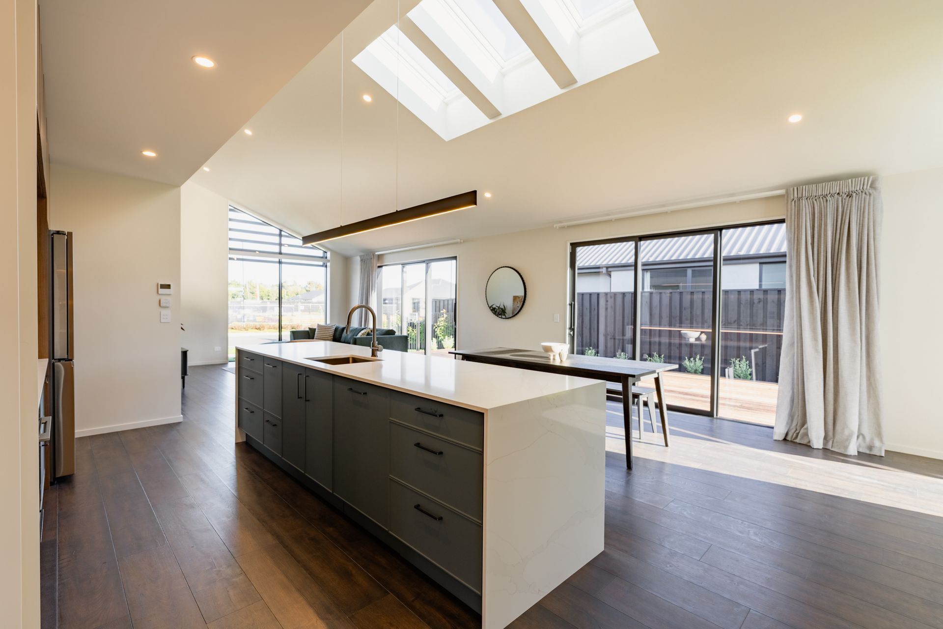 Main Dwelling Kitchen and Living - Skylights Overhead