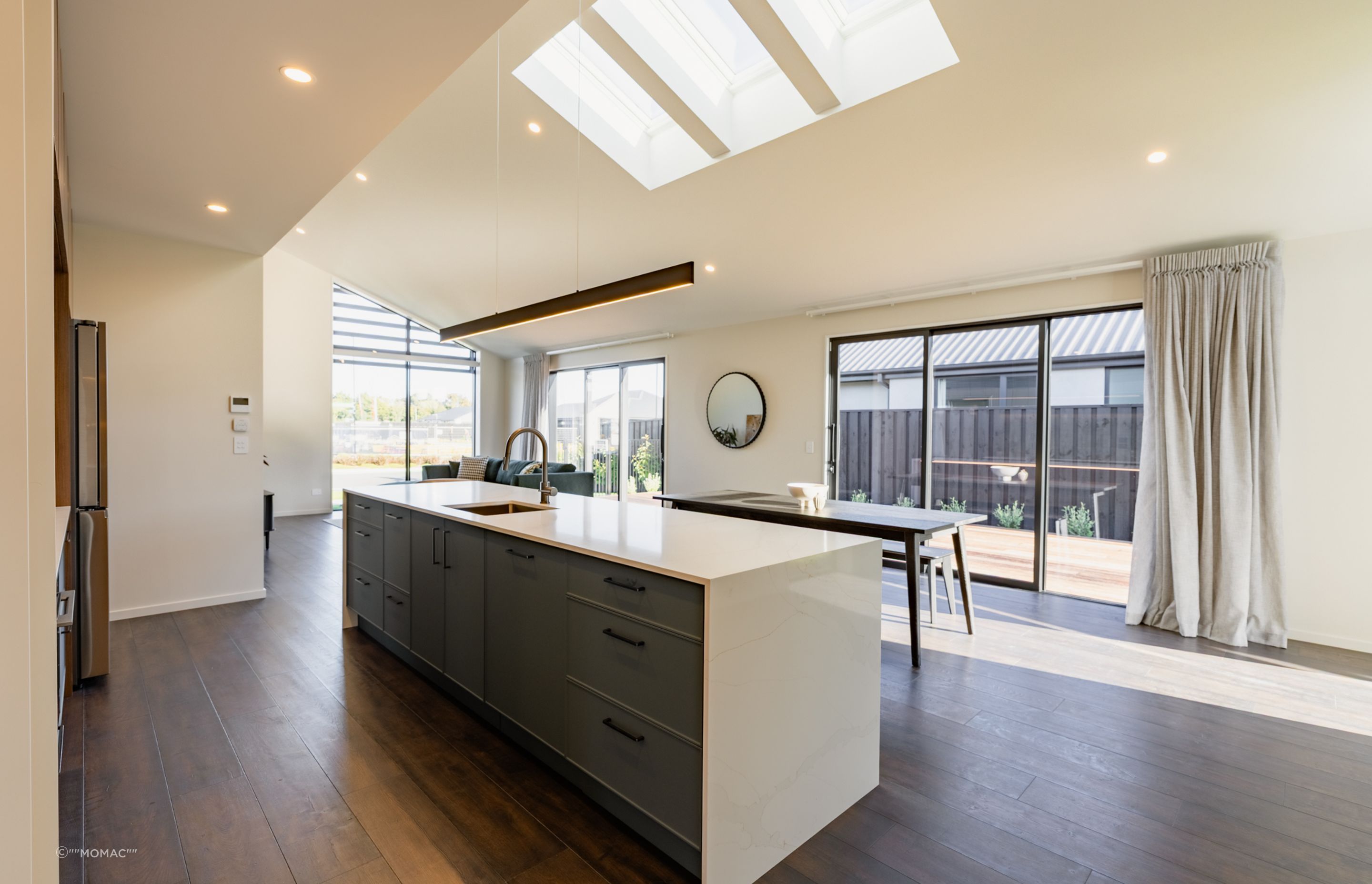Main Dwelling Kitchen and Living - Skylights Overhead