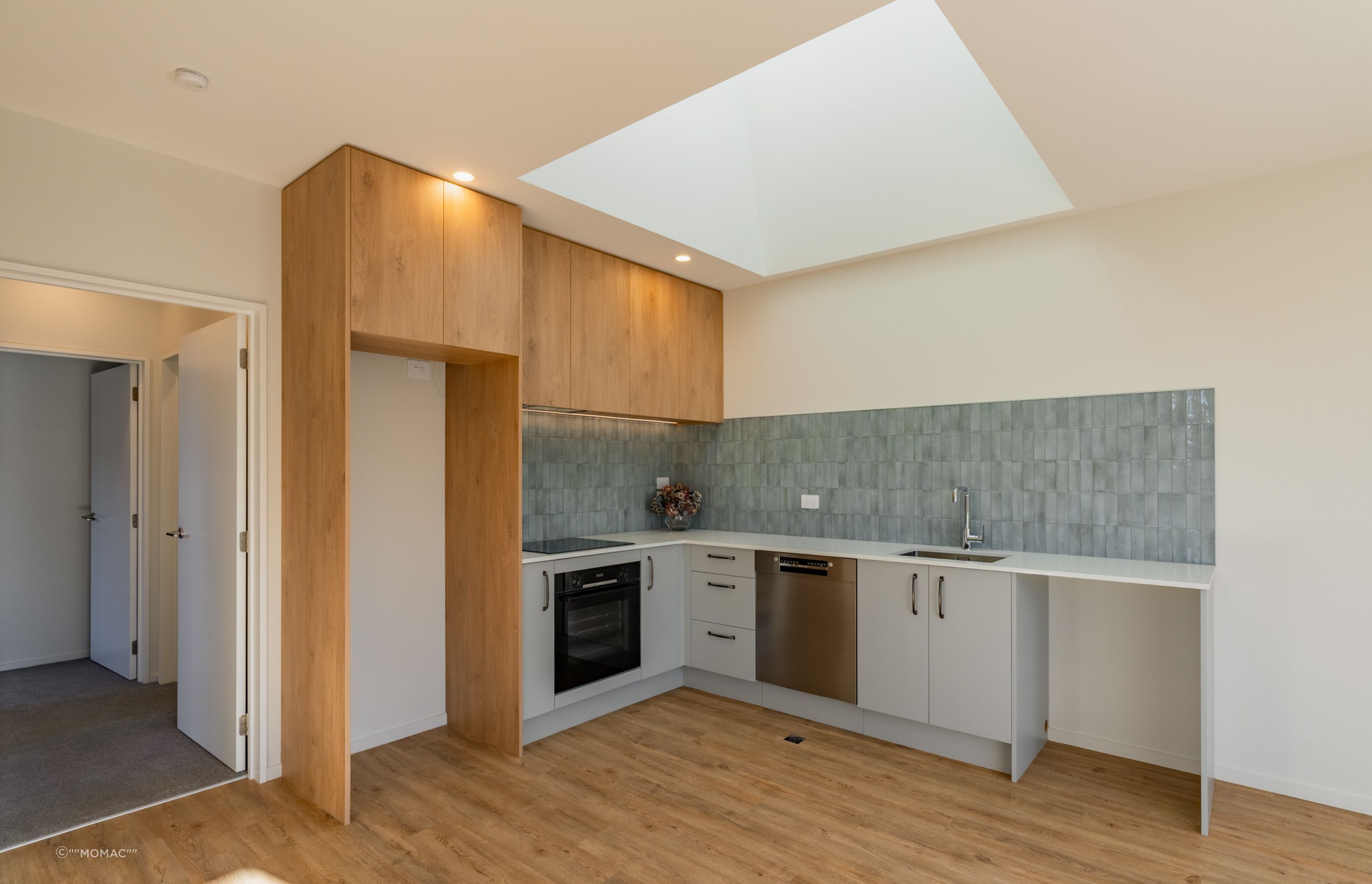 Two Bedroom Unit Kitchen - Skylight Shaft Overhead
