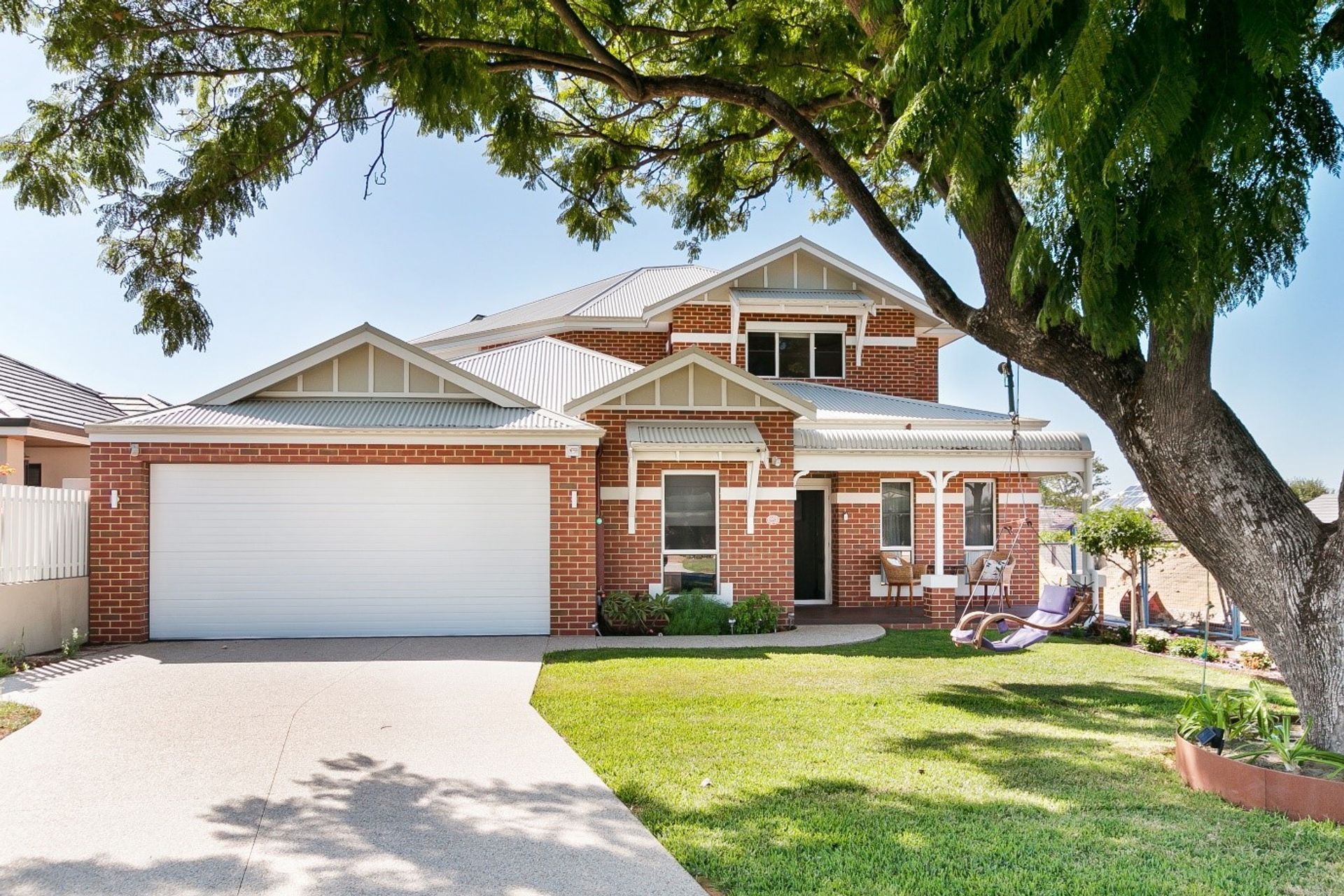 Colorbond and Surfmist Garage Door - Western Australia