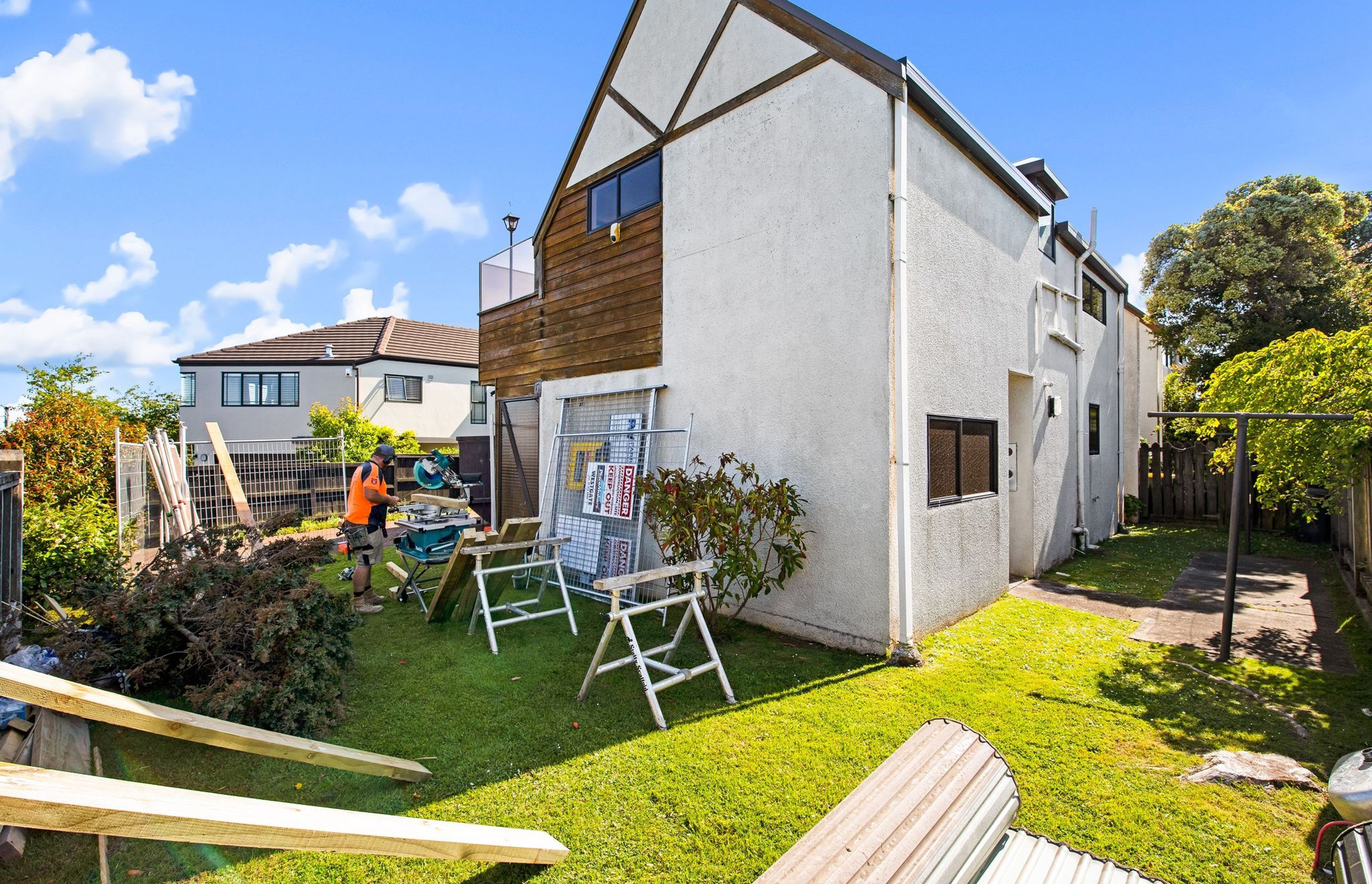 Before image of the rear of the house