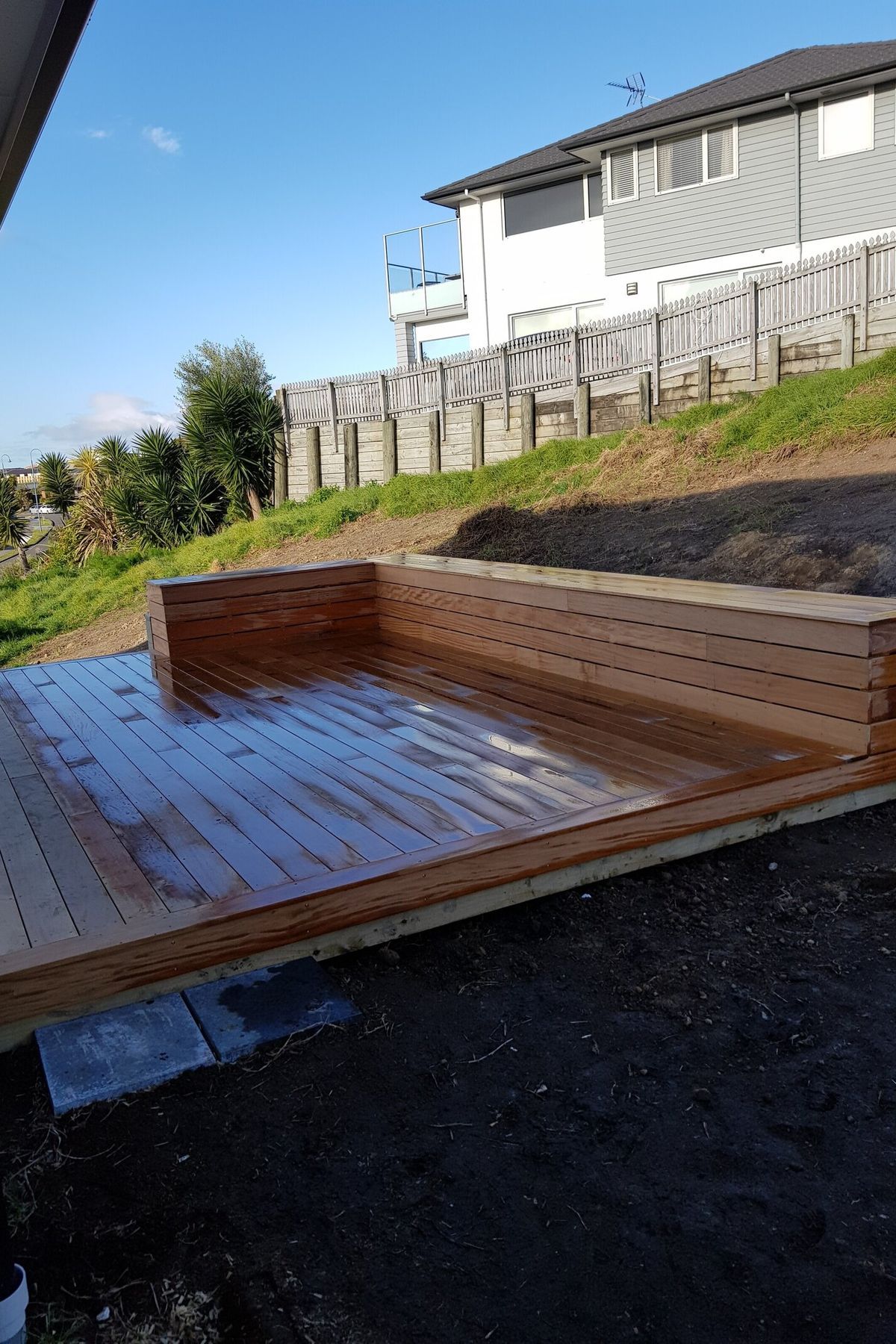 Back yard decking