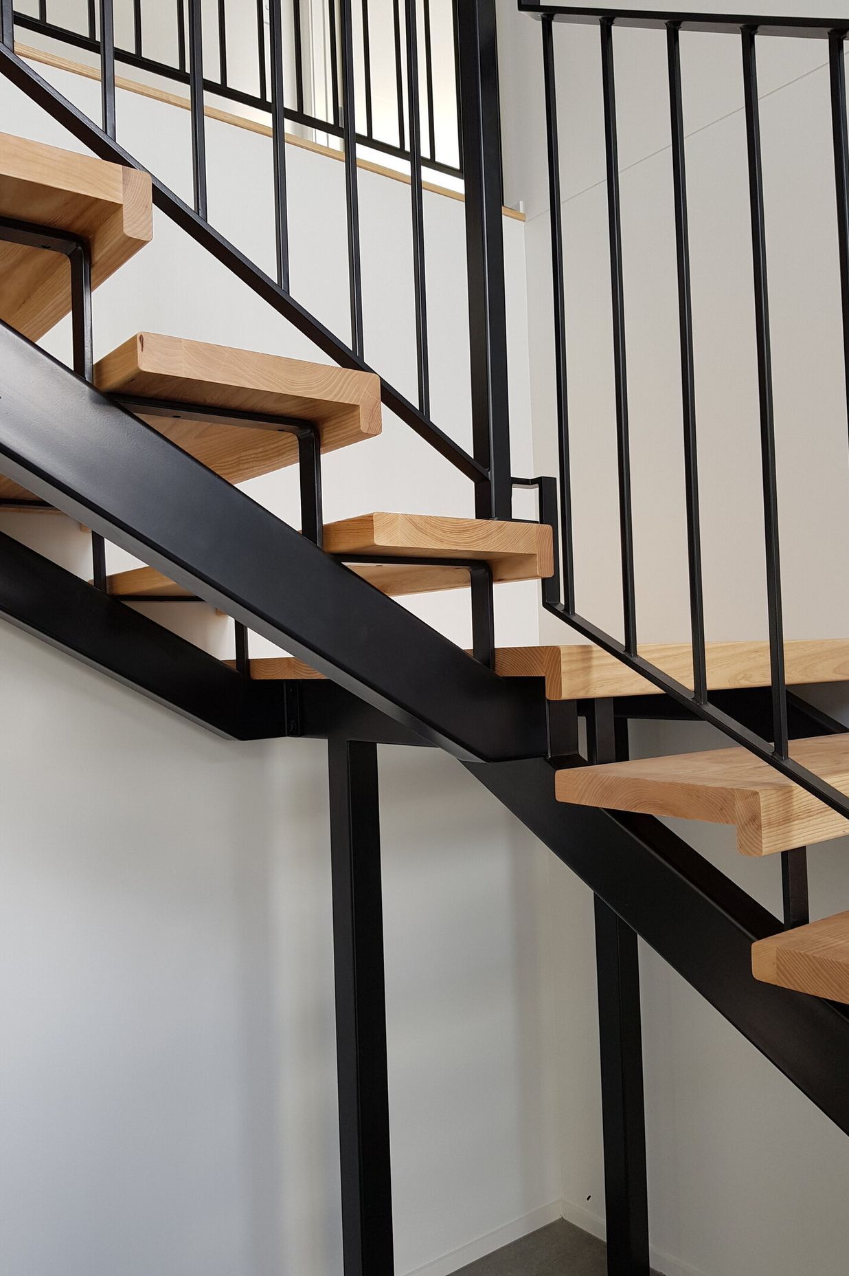 Steelwork for the stairs