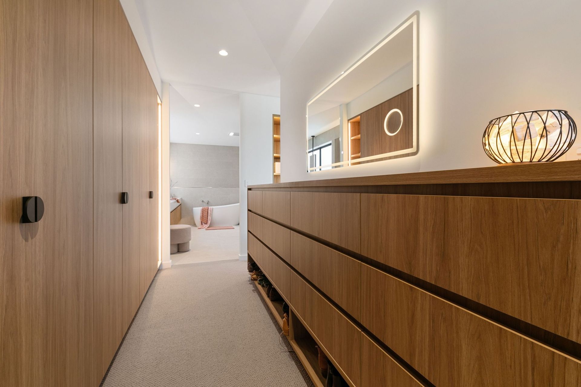 The robe runs the full length of the room and opens straight through to the ensuite.