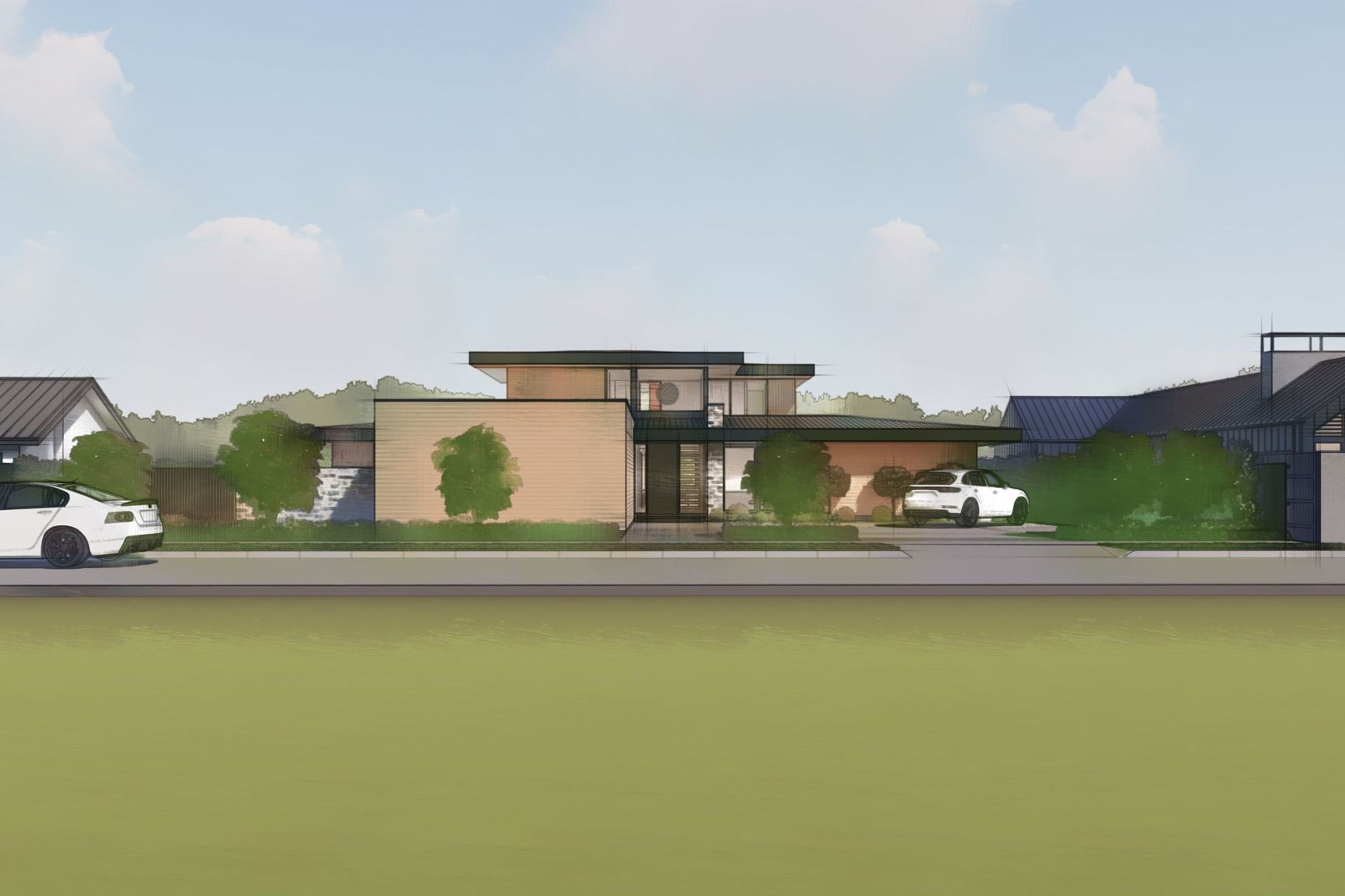 Flat Roof House