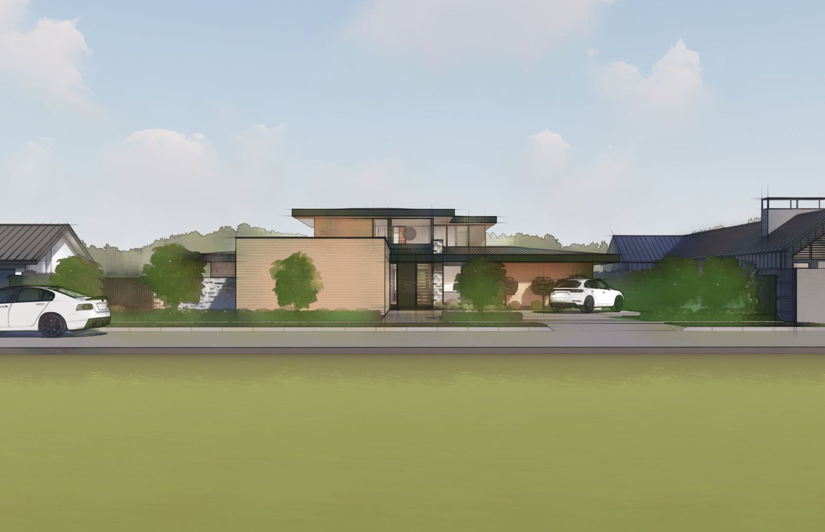 Flat Roof House