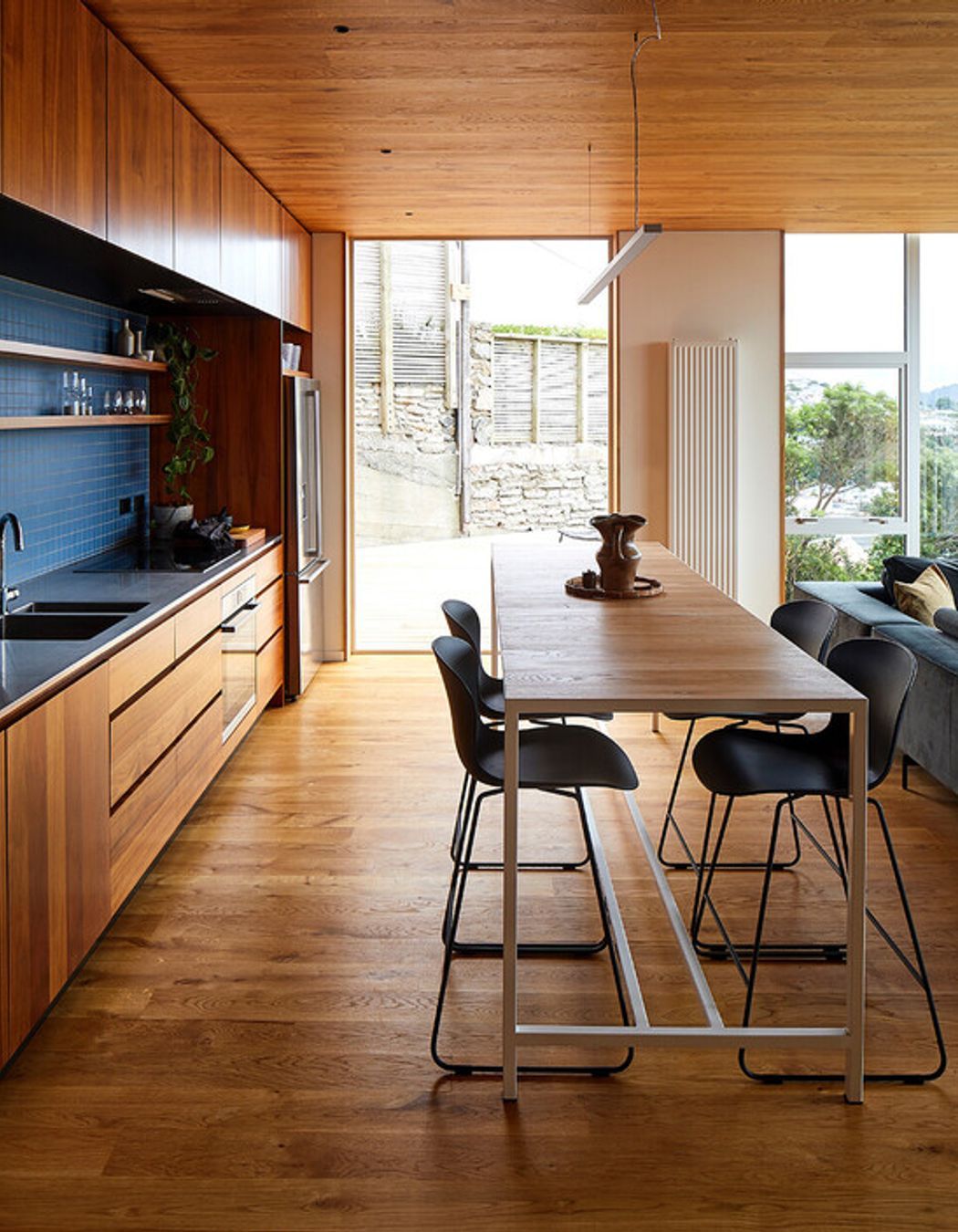 All the bedrooms and living areas are on the same floor. “When you've got a young child, you don't want to be running up and down stairs to another bedroom in the night.”