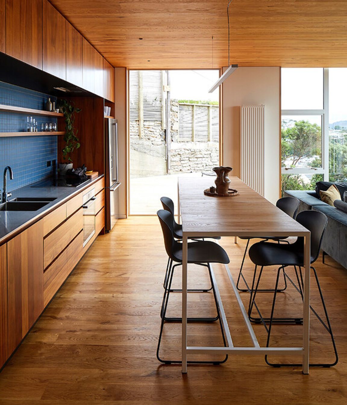 All the bedrooms and living areas are on the same floor. “When you've got a young child, you don't want to be running up and down stairs to another bedroom in the night.”