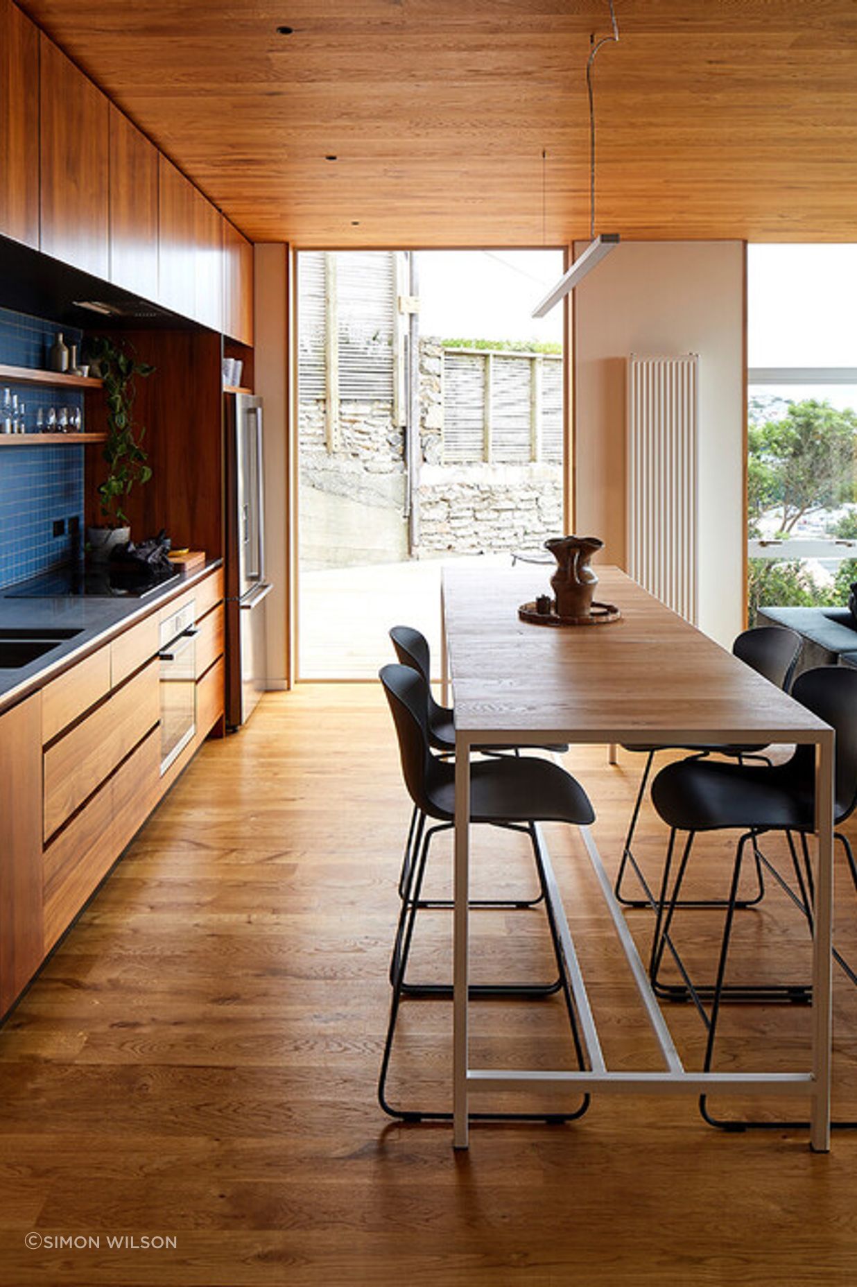 All the bedrooms and living areas are on the same floor. “When you've got a young child, you don't want to be running up and down stairs to another bedroom in the night.”