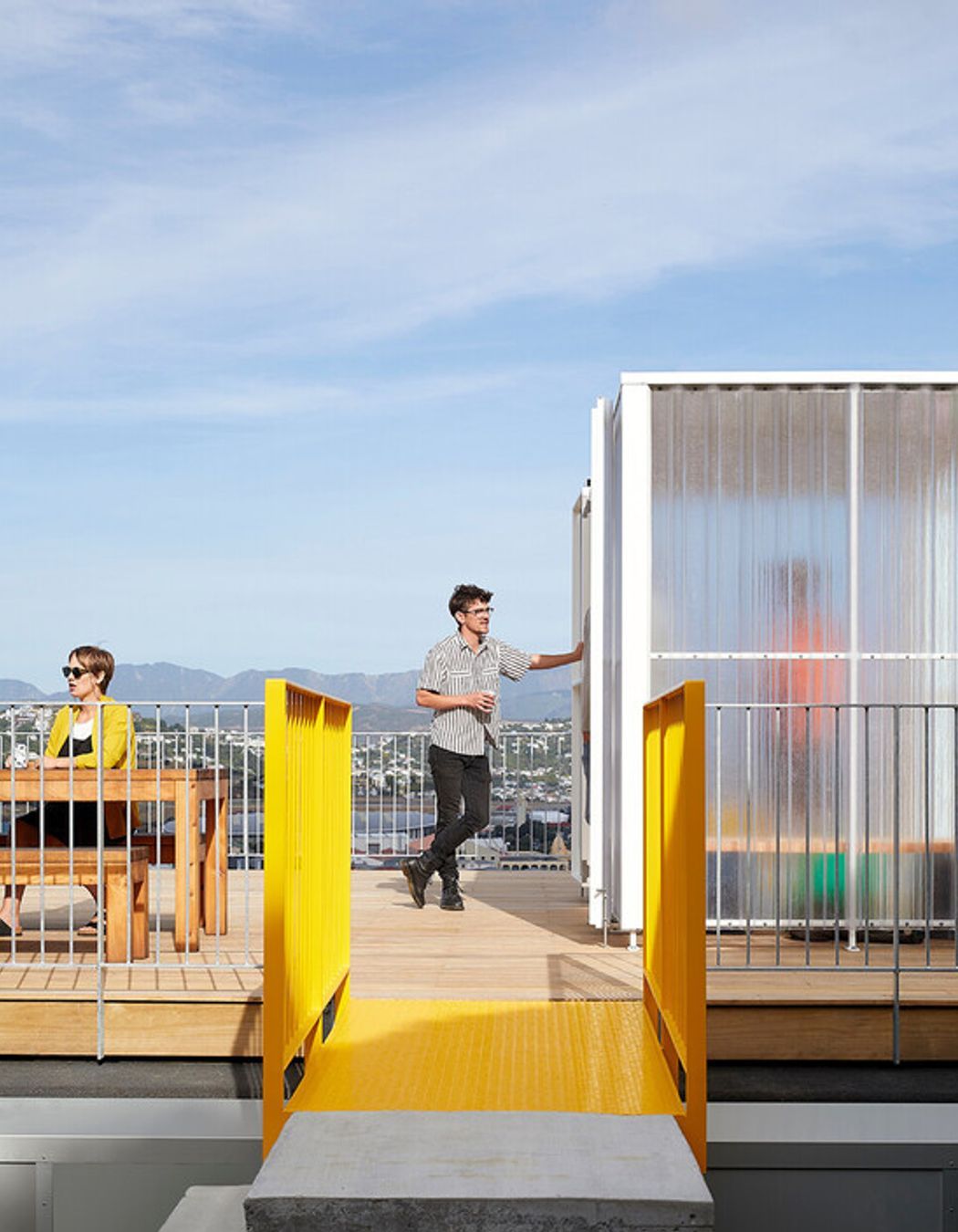 Yellow accents are found throughout the build.