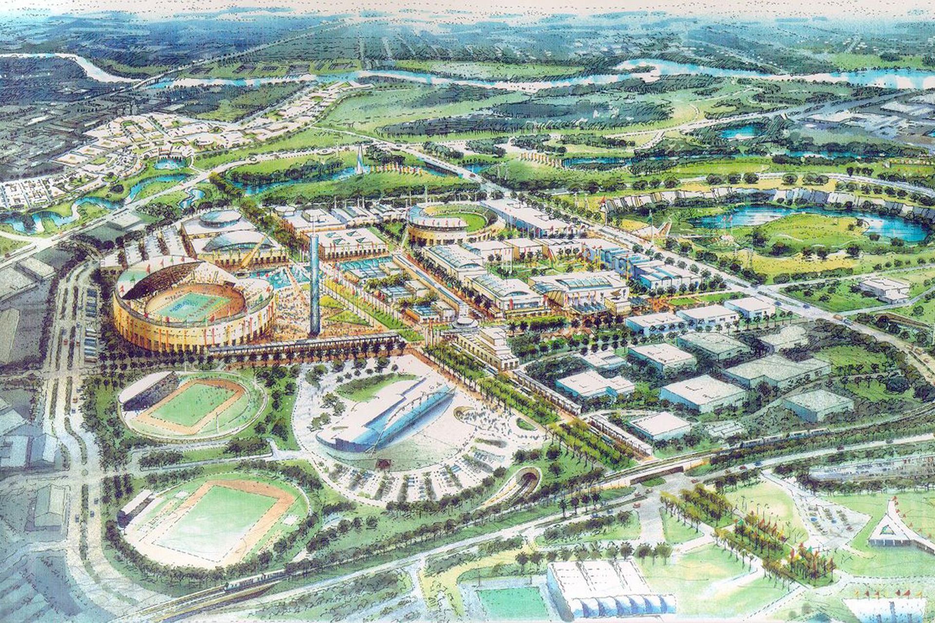 Artist's impression of the precinct