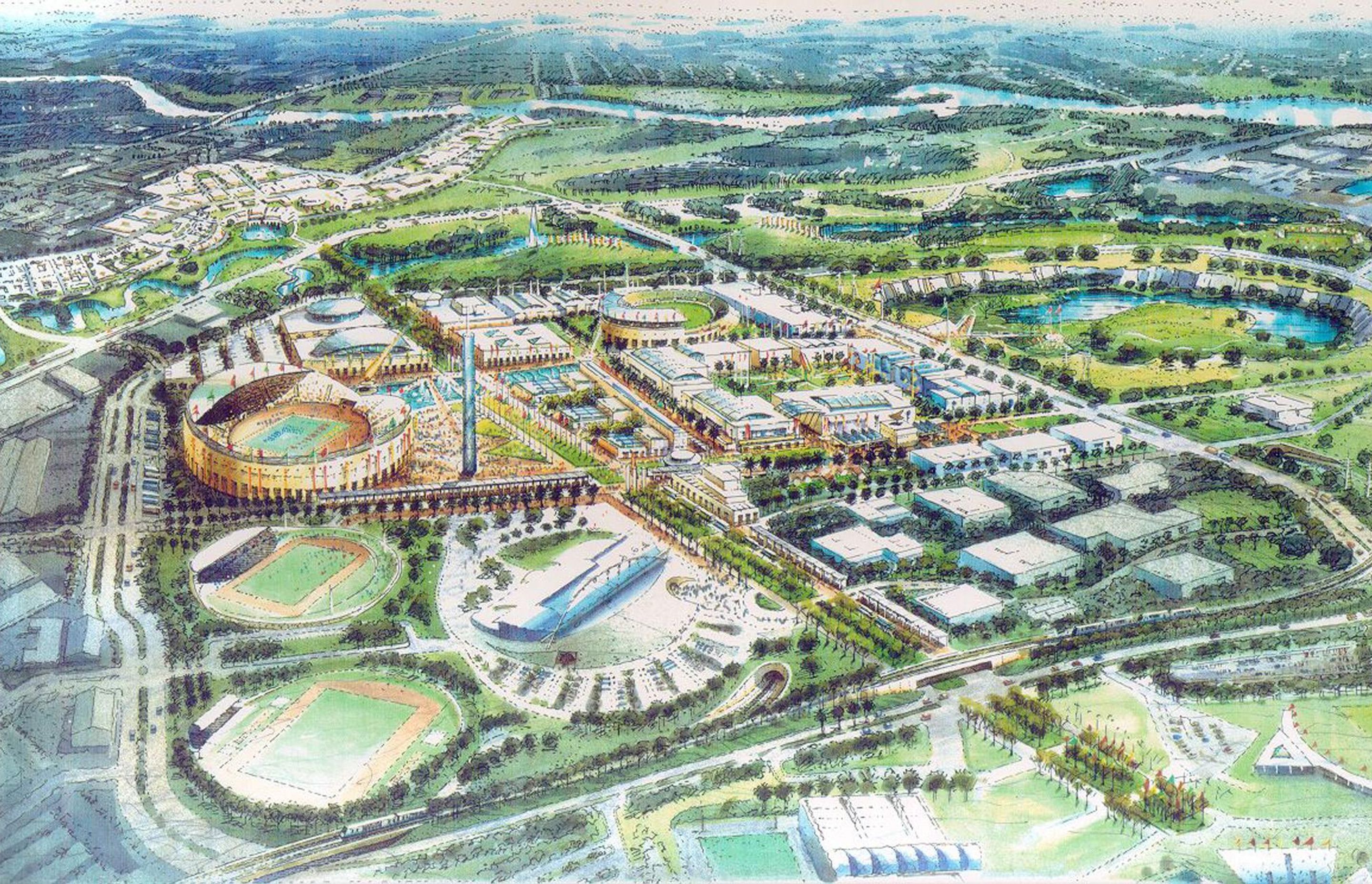 Artist's impression of the precinct