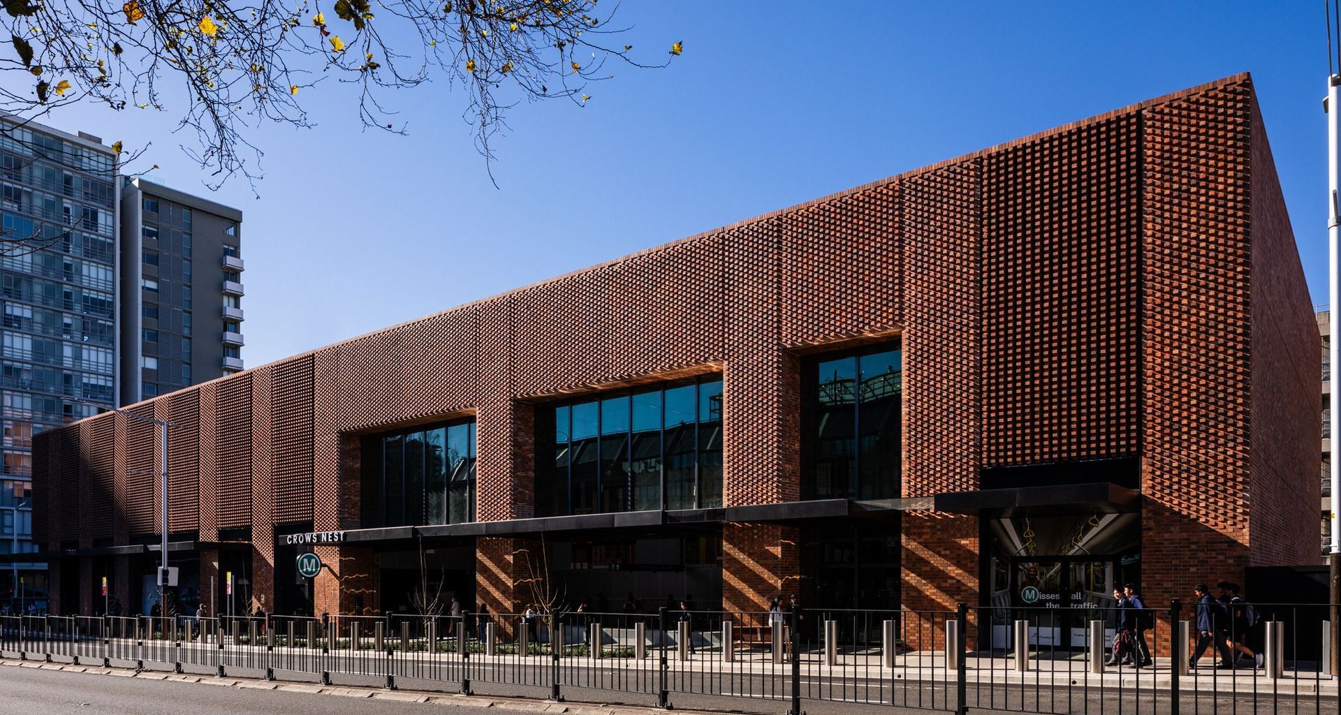 Simple external architecture seamlessly weaves large-scale infrastructure into the local community.   Image: Trevor Mein