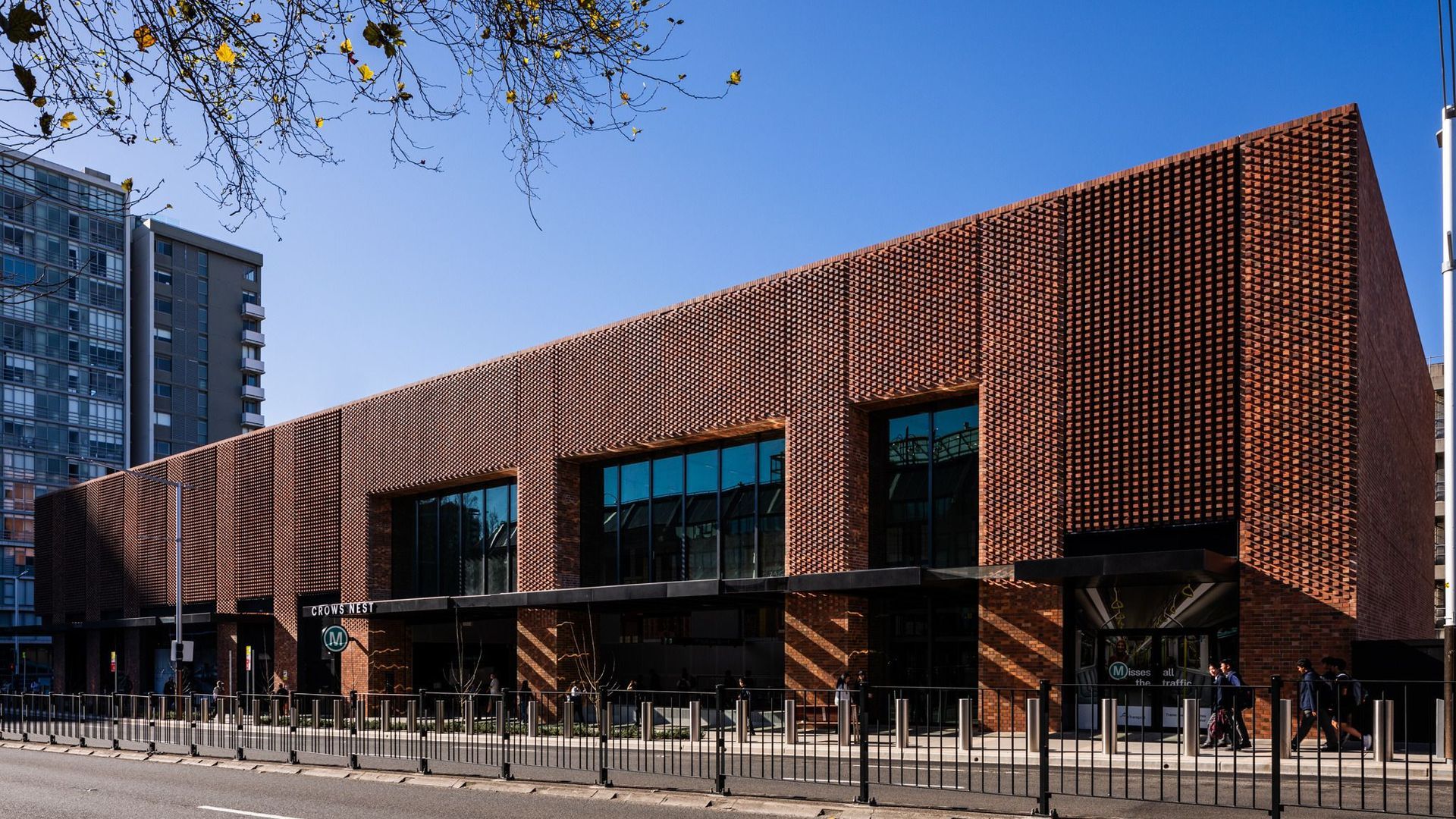 Simple external architecture seamlessly weaves large-scale infrastructure into the local community.   Image: Trevor Mein