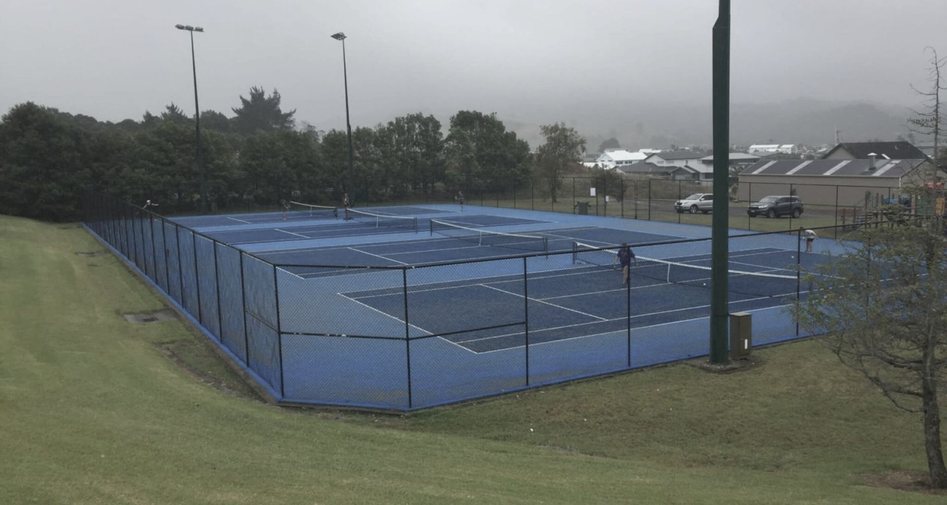 Pauanui Waterways new Tournament synthetic courts banner
