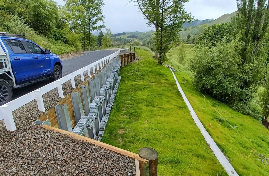 Bushy Knoll Anchored Steel Retaining Wall