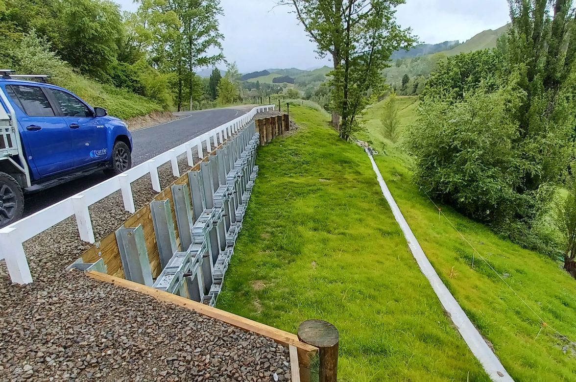 Bushy Knoll Anchored Steel Retaining Wall