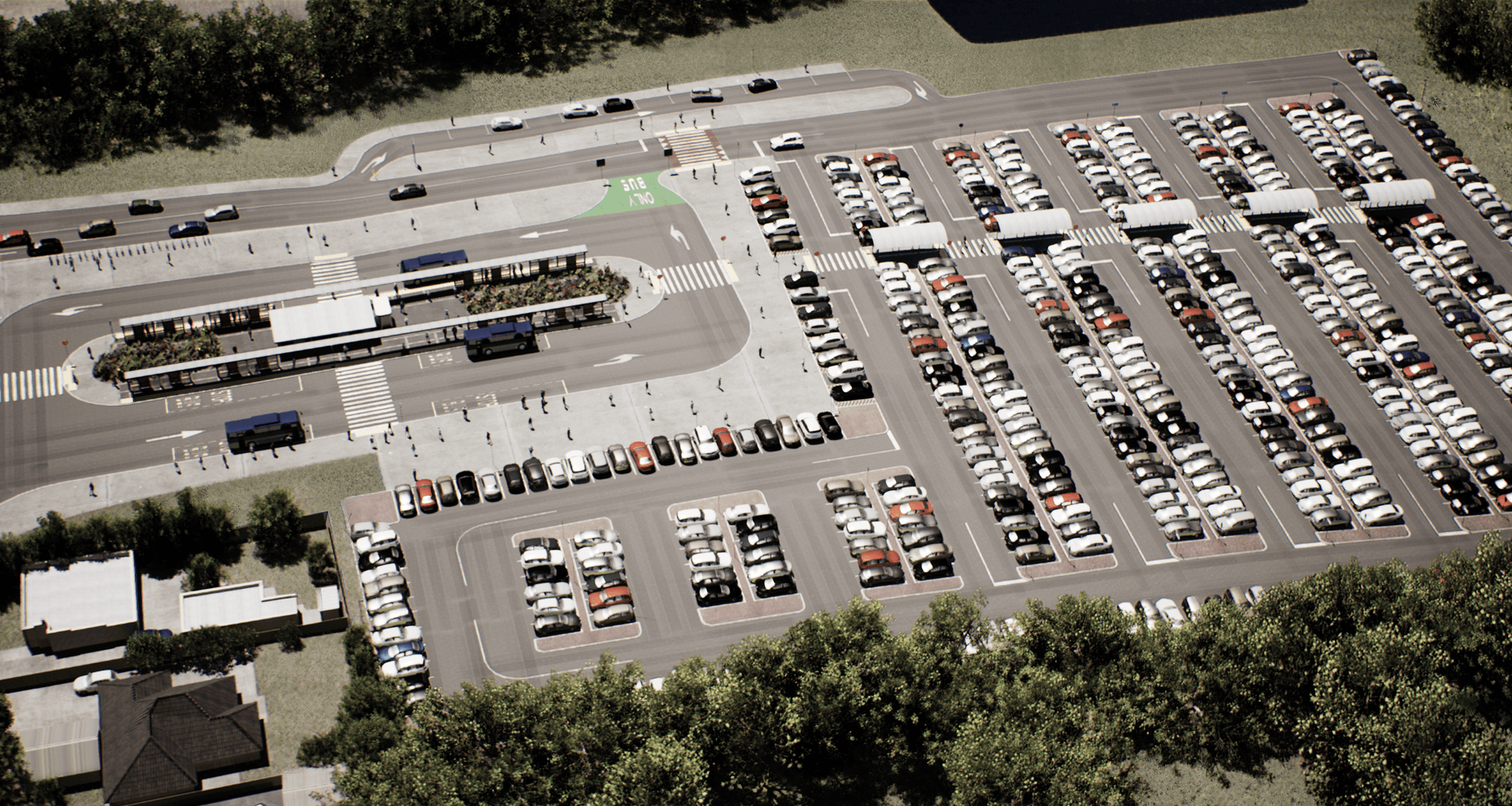 Brigham Creek Park and Ride banner