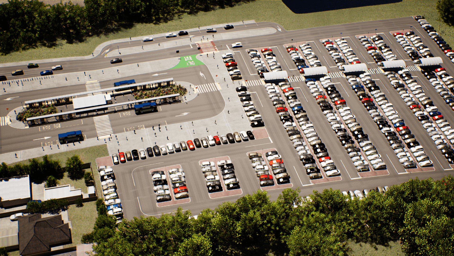 Brigham Creek Park and Ride banner
