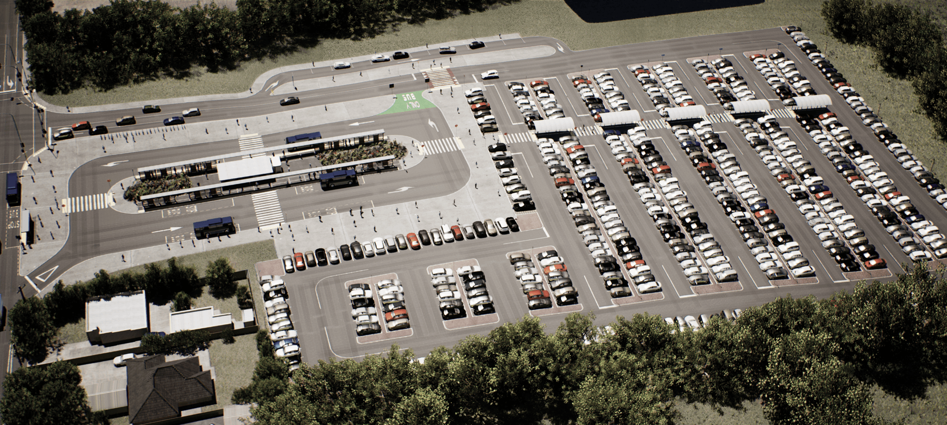 Brigham Creek Park and Ride banner