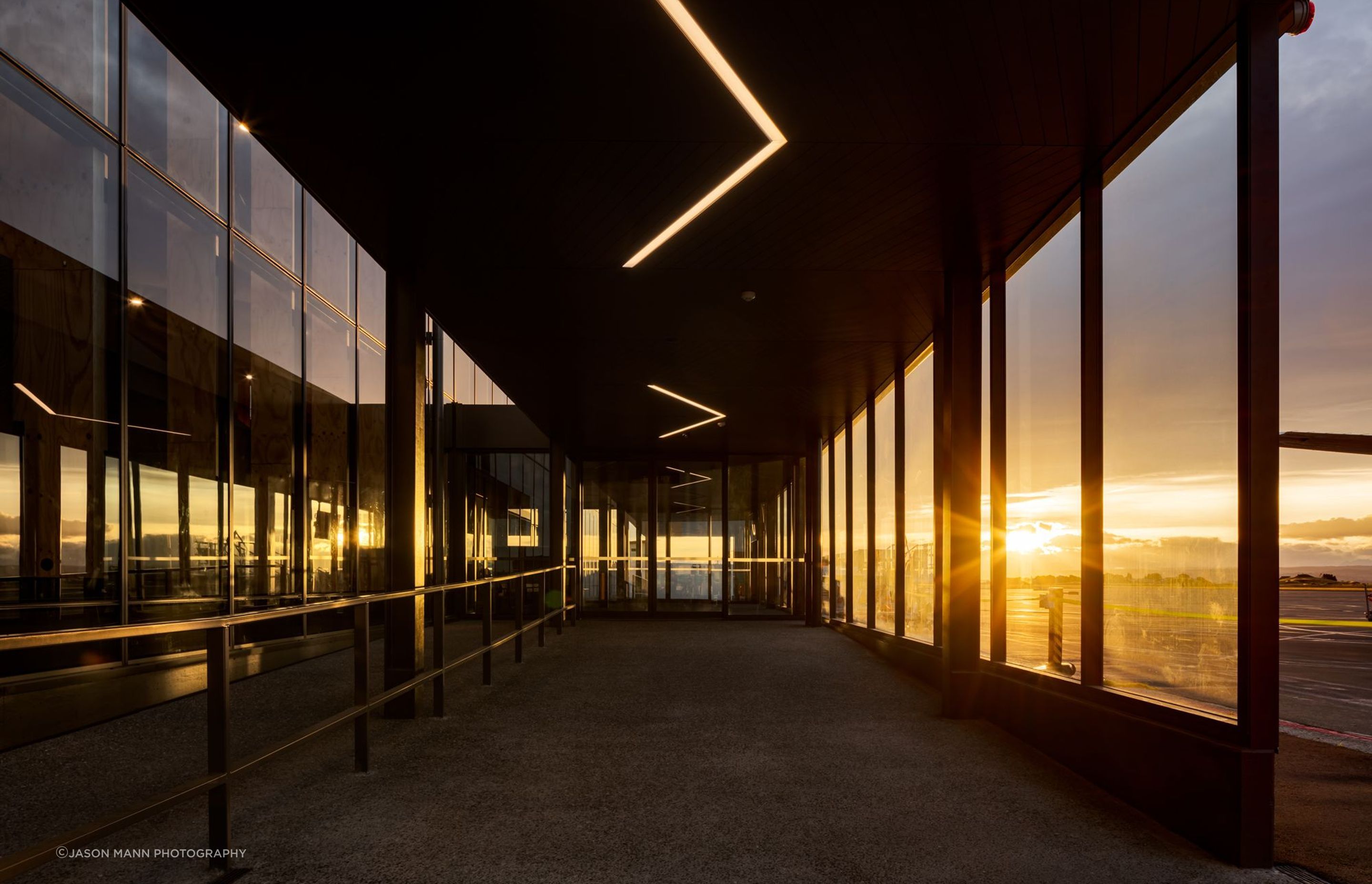 "Nelson Airport Terminal is a beautiful departure and arrival place, giving a lot of people a lot of joy and delight," says Architect Evžen Novak.