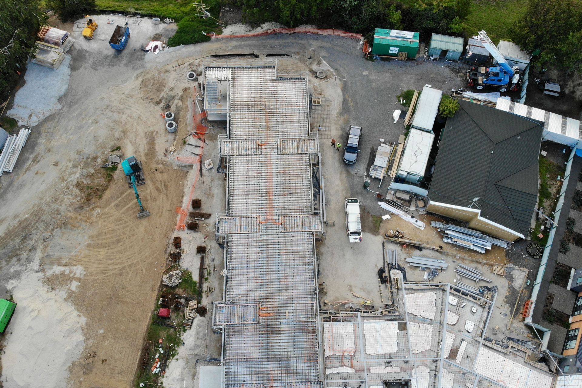 Drone Underfloor Pipe Work