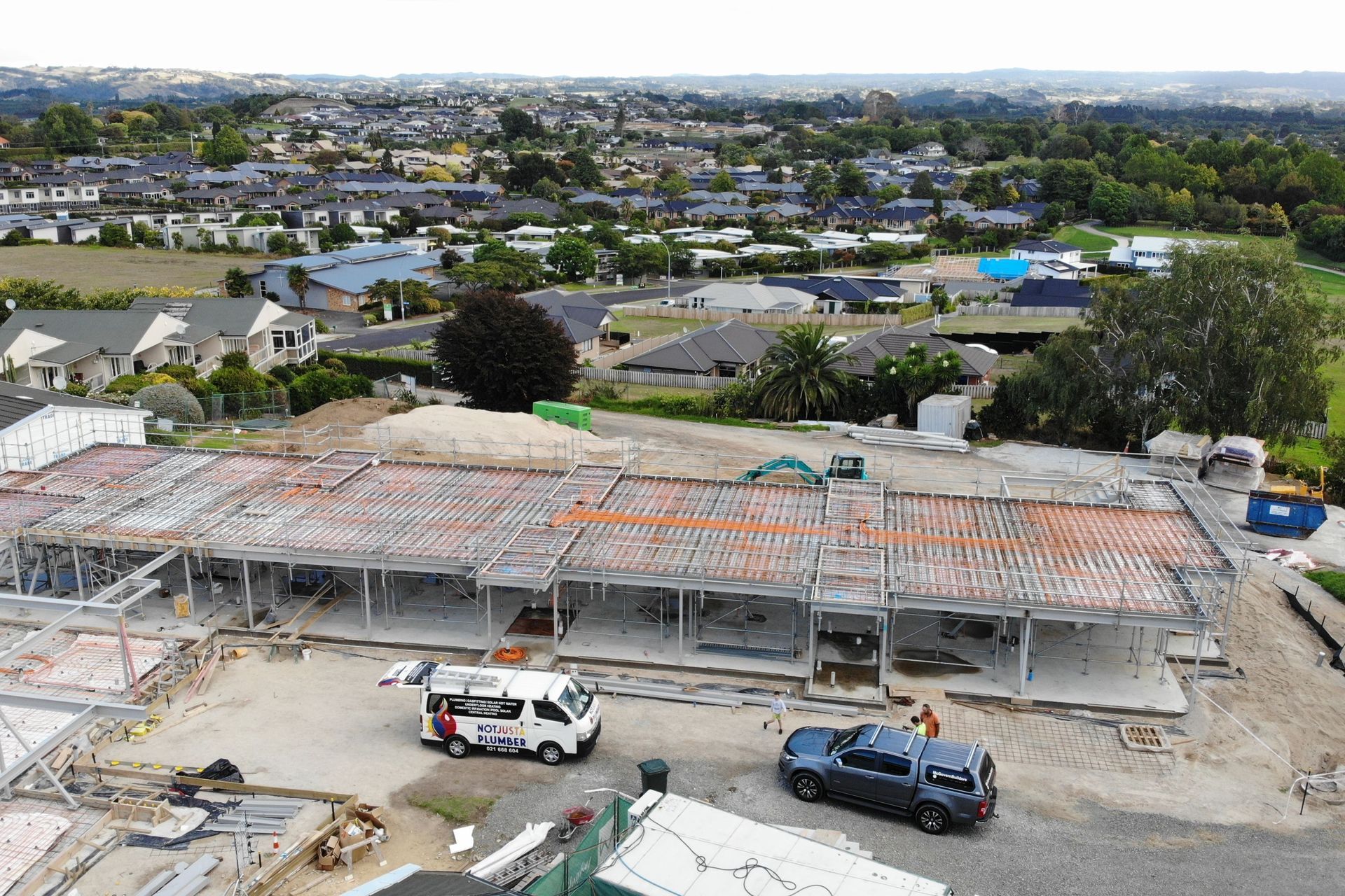 Drone Underfloor Pipe Work