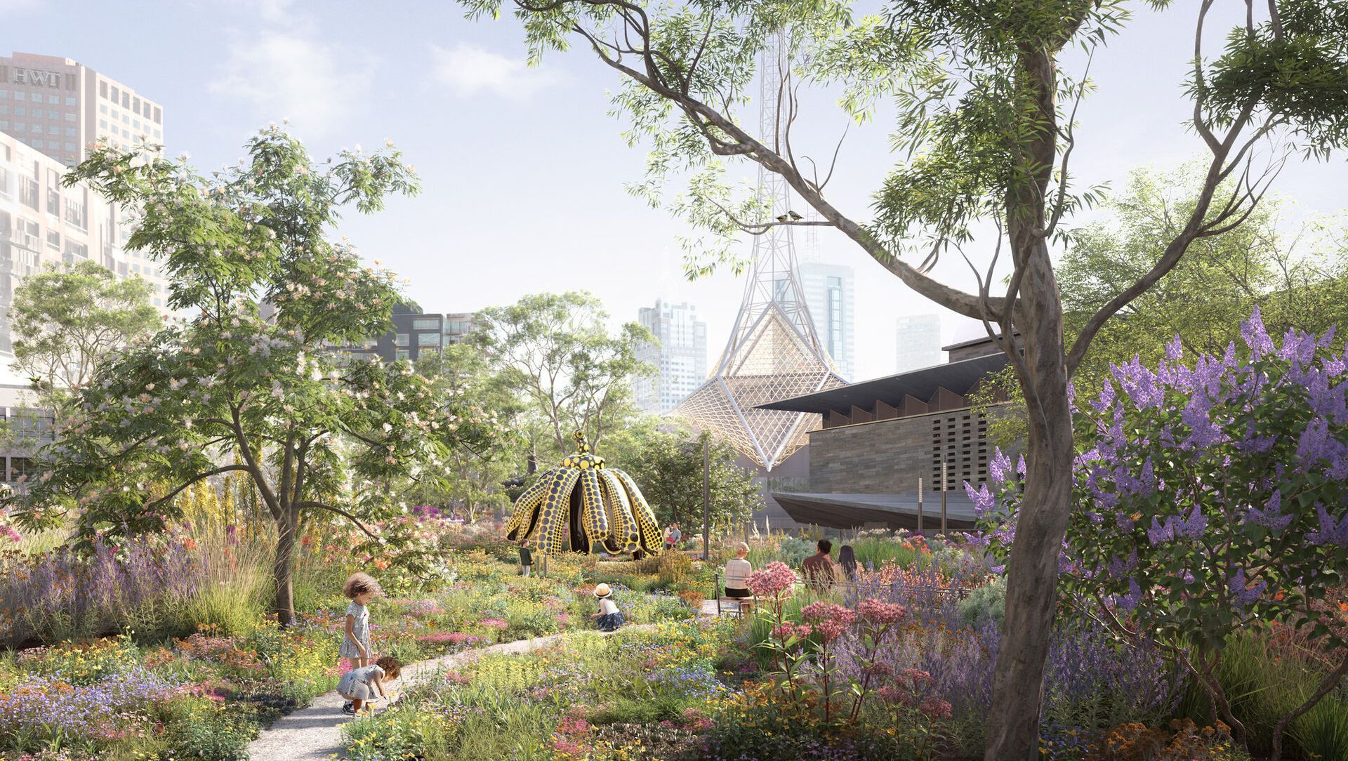 Melbourne Arts Precinct Transformation: Laak Boorndap Urban Garden banner