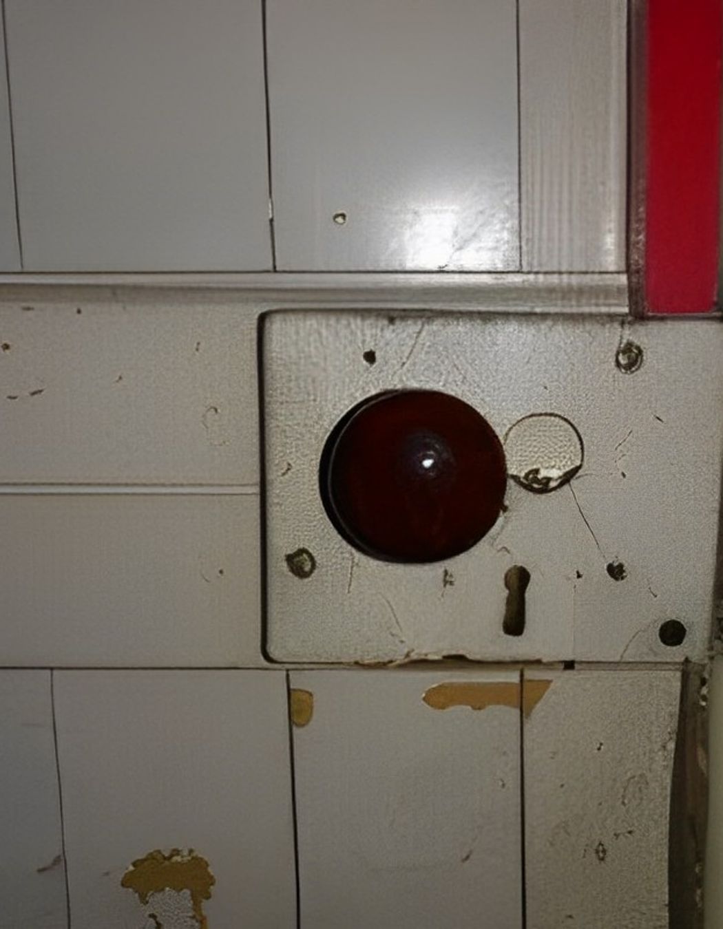 Rim lock door hardware