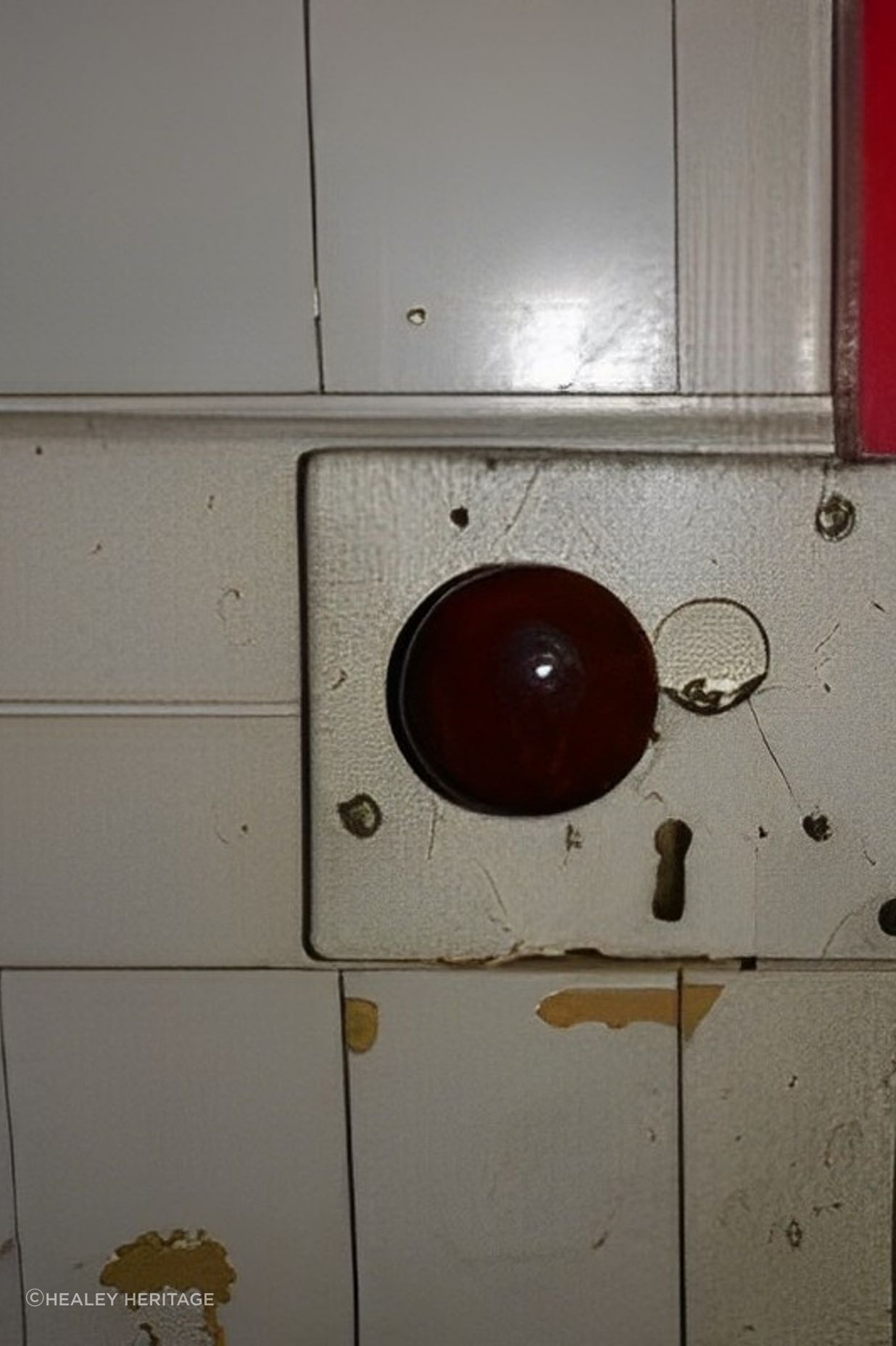 Rim lock door hardware