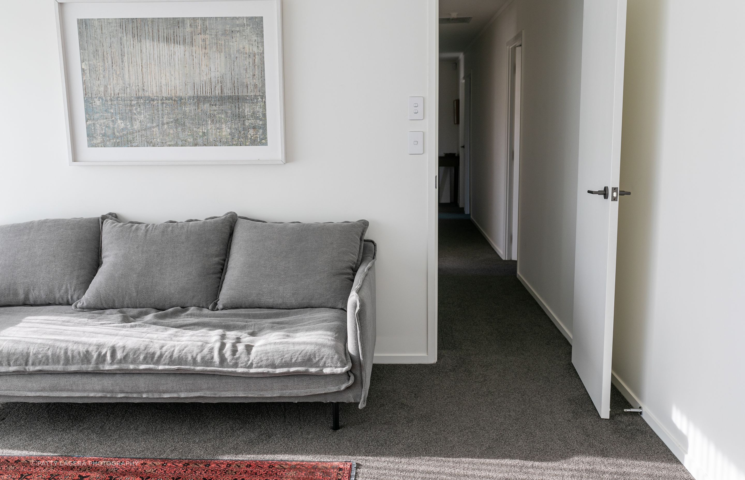 The renovation and extension meant that the master bedroom could be expanded to include a seating area.