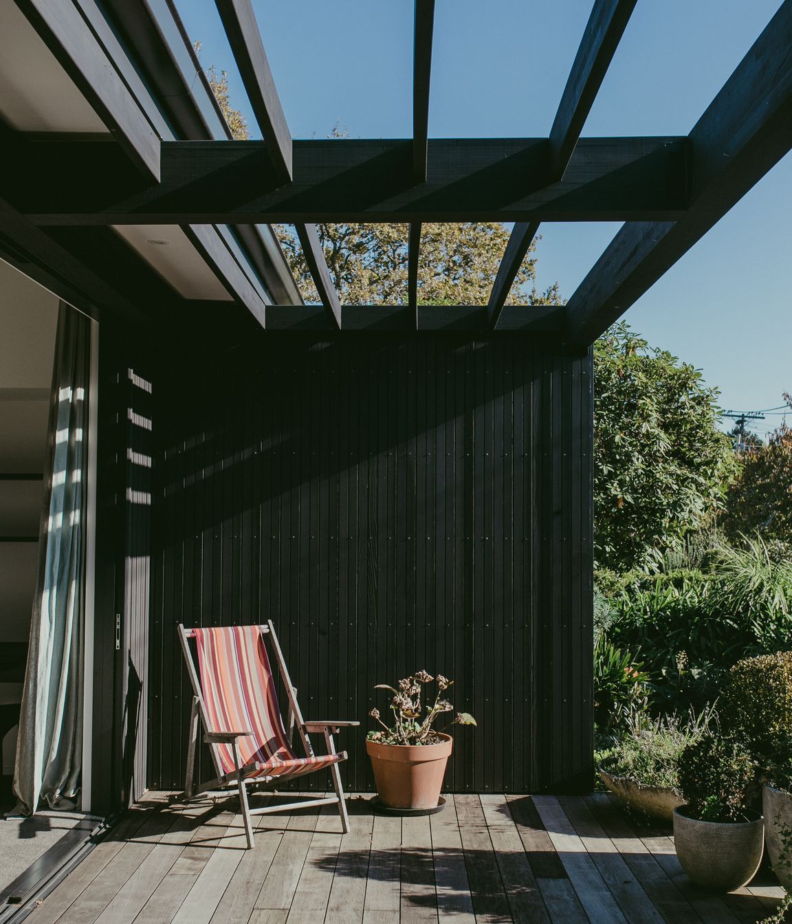 The residents can enjoy sitting out on the sun-drenched decks around the home.