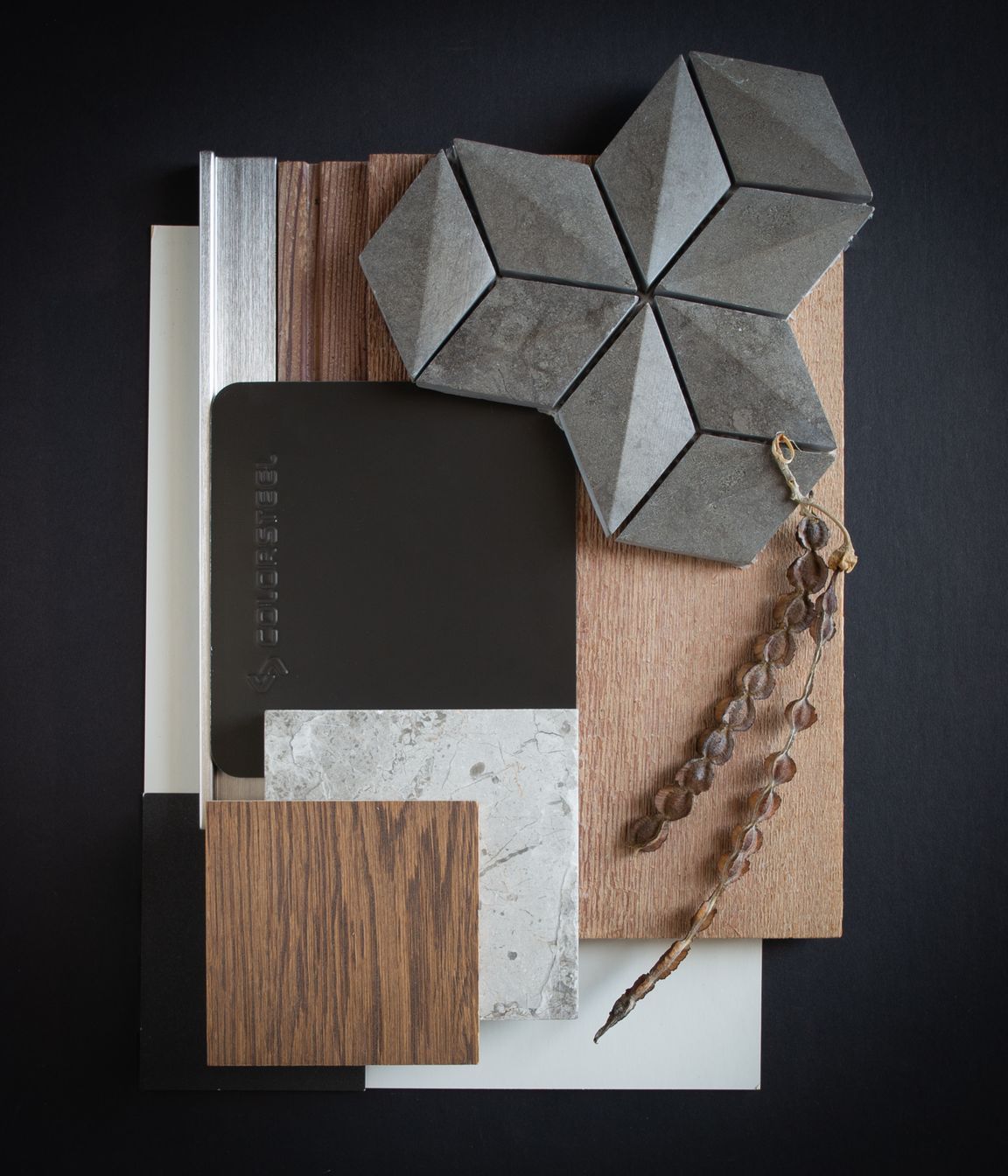 Colour: The Ironsand palette draws its inspiration from the shifting colours and textures of the black sand beaches. With weathered cedar cladding, oiled finishes and natural stone, this is a palette for those who love to bring the outside in with traces of sand on your feet.