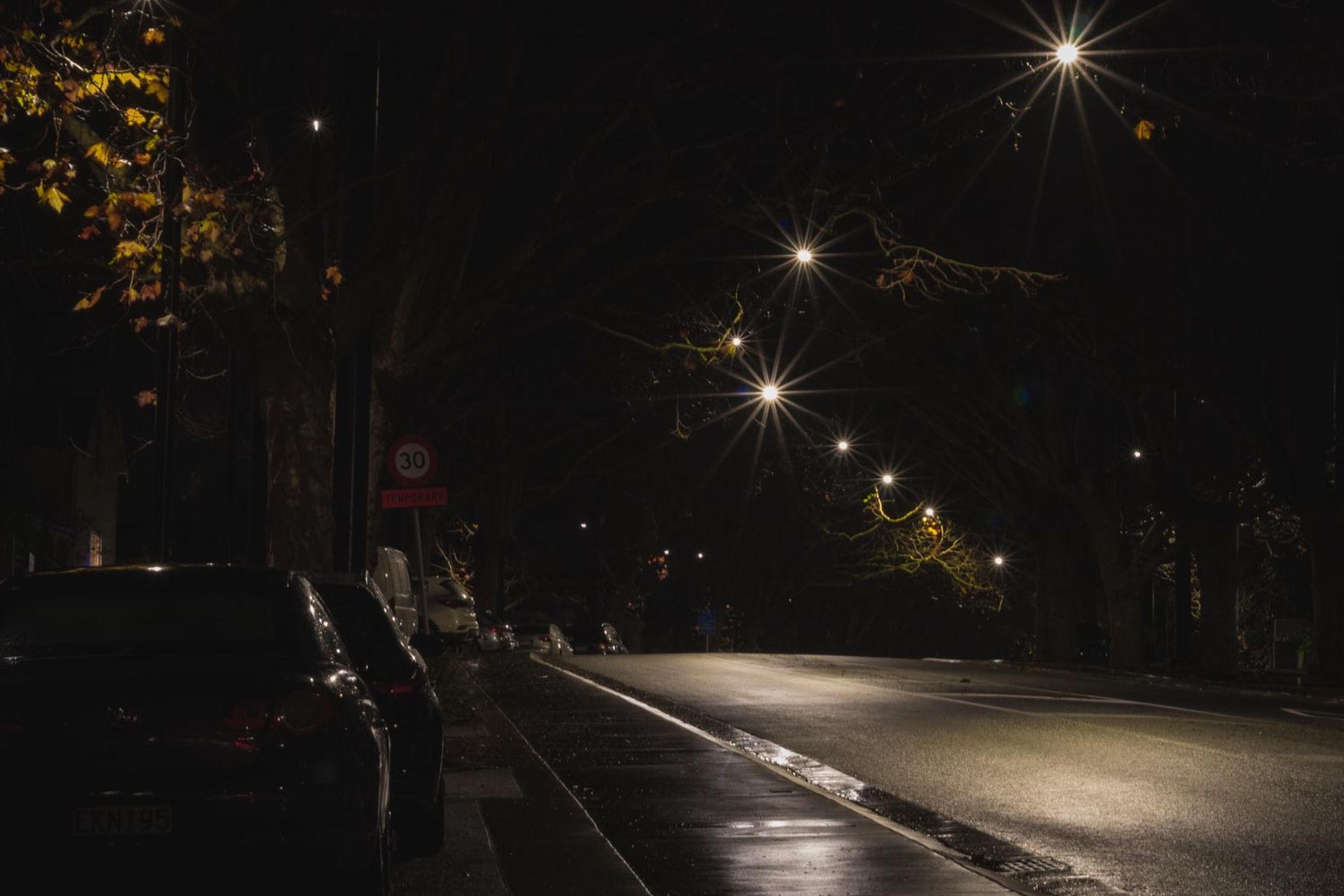 Franklin Road wire catenary lighting