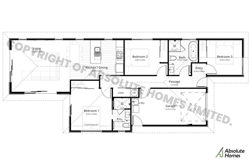 Addyson Floor Plan - Absolute Homes