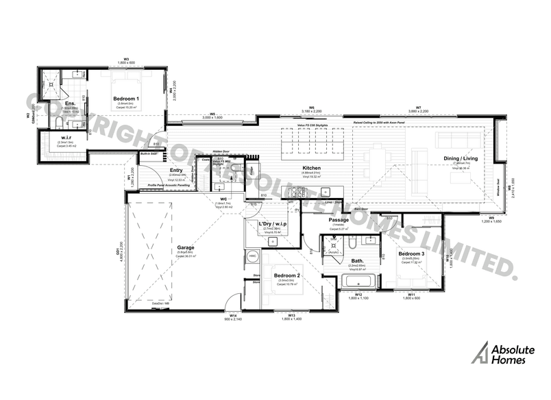 Beaumont Plan - Absolute Homes - 4-bed Floor Plan