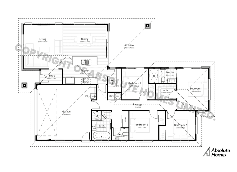Orion Plan - Absolute Homes - 4-bed Floor Plan