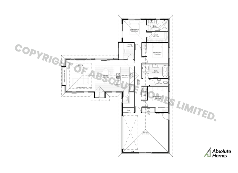 Phoenix Plan - Absolute Homes - 3-bed Floor Plan